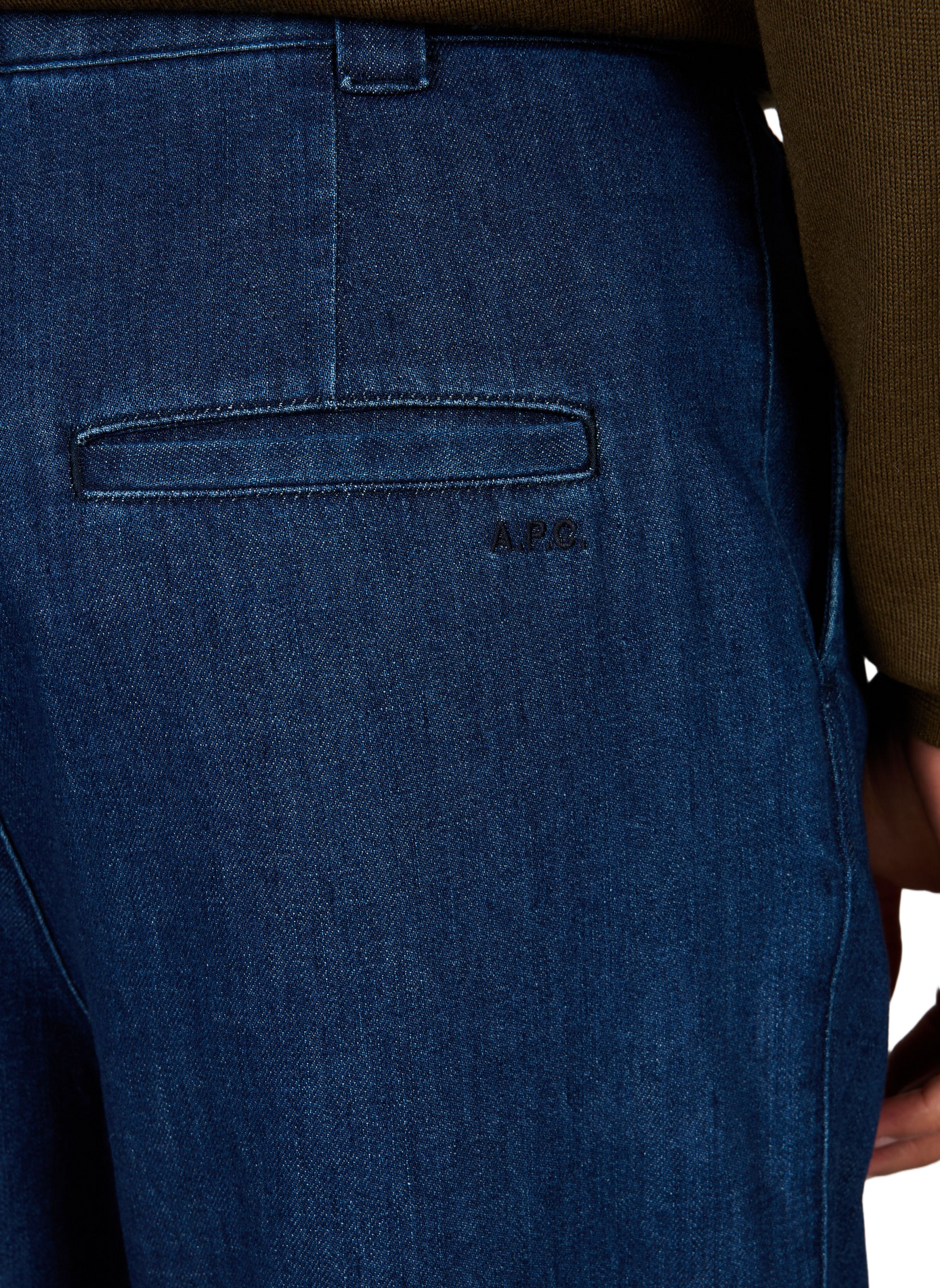 Wijde katoenen jeans A.P.C. Blauw