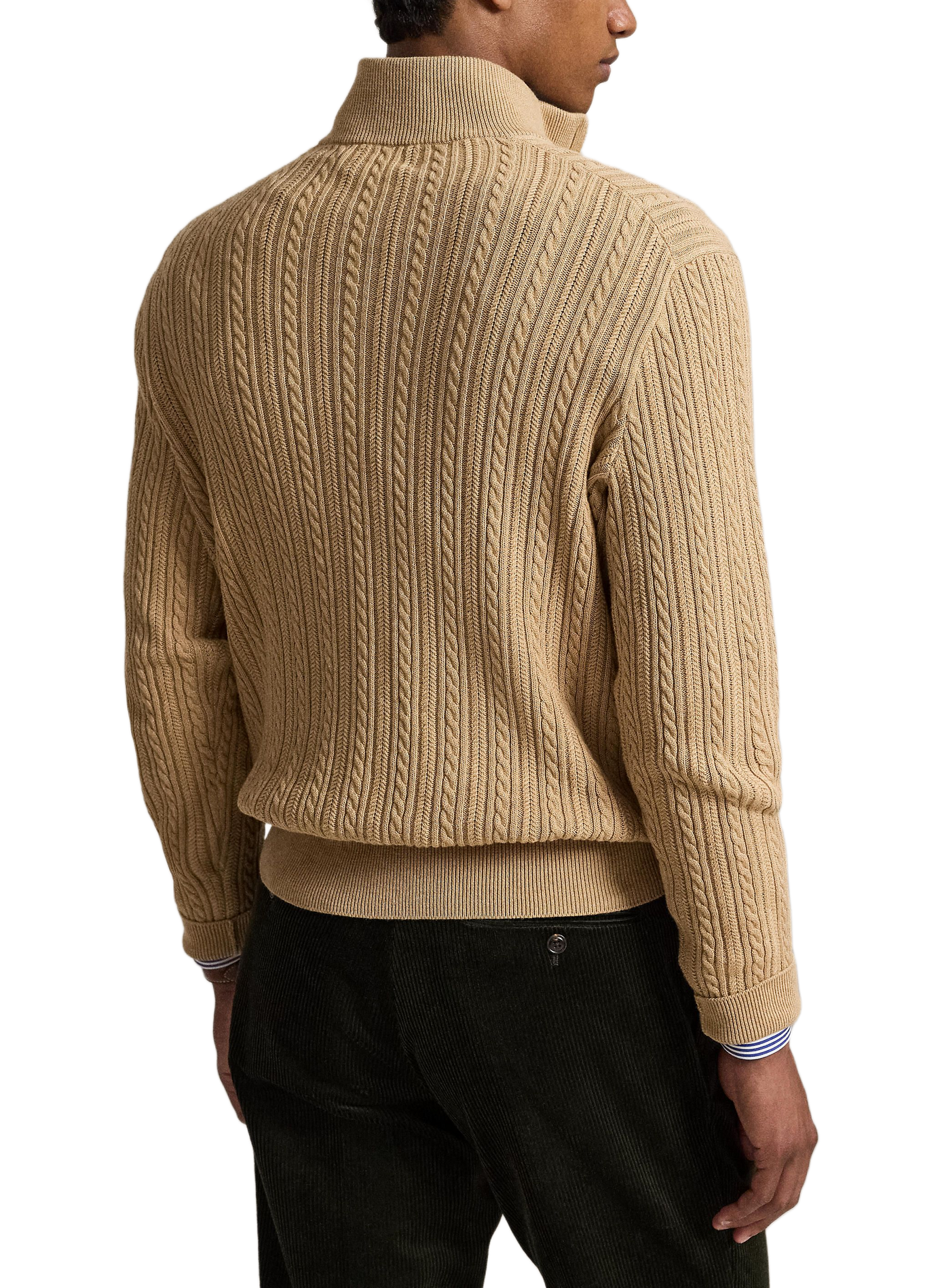 Straight twisted cotton sweater | Beige POLO RALPH LAUREN Men
