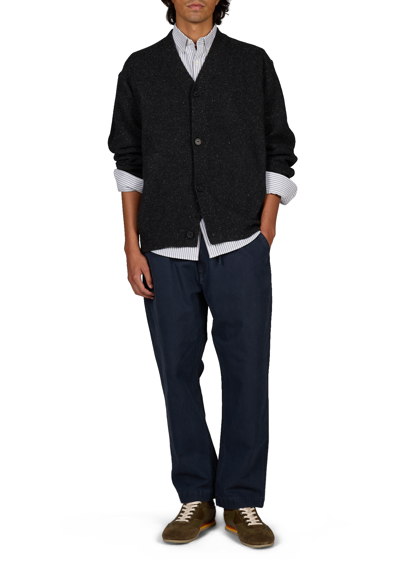 Merinowolle-Cardigan Anrrolf ANNARR Grau