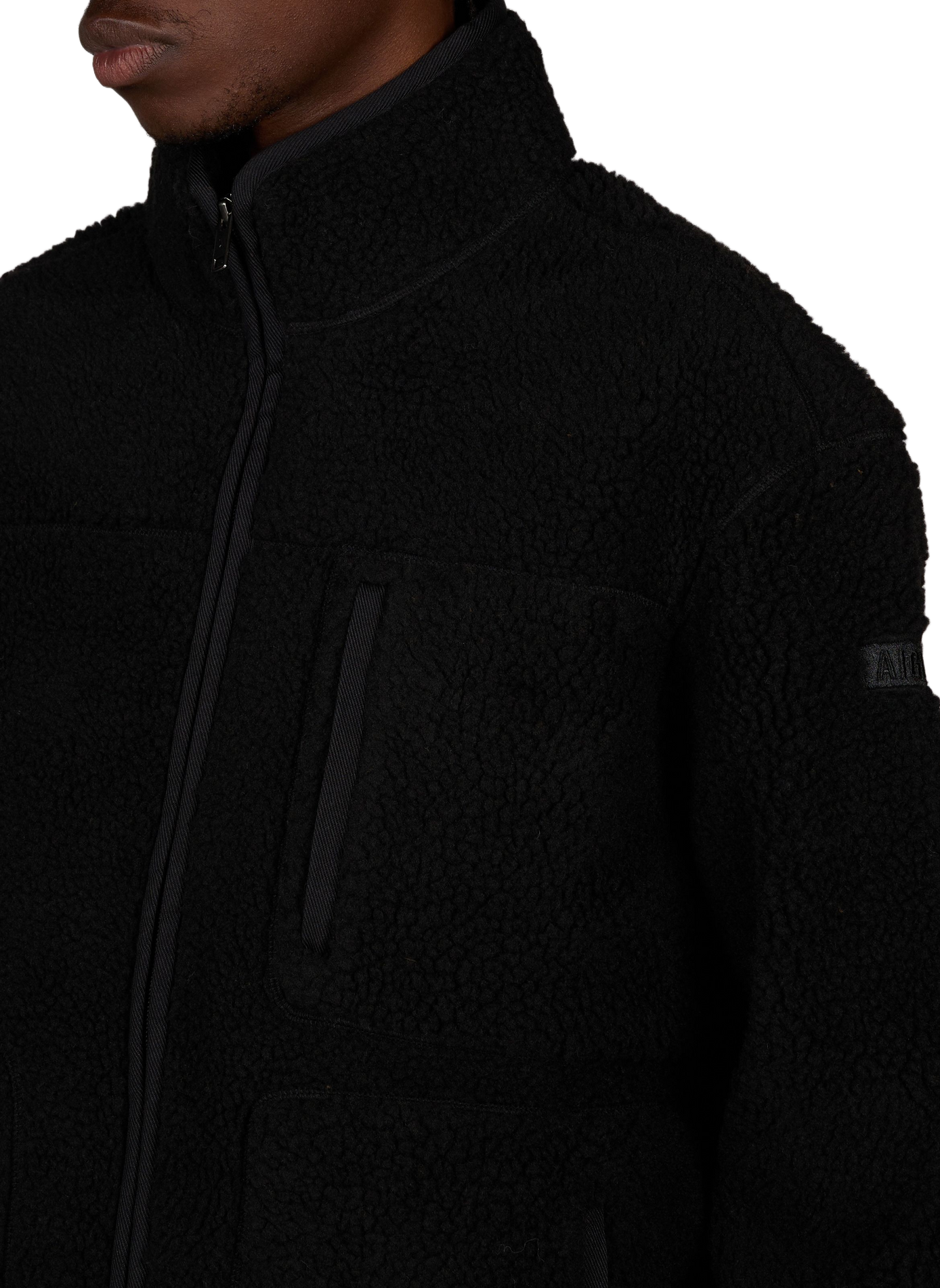 Oversized high-neck jacket AIGLE Black