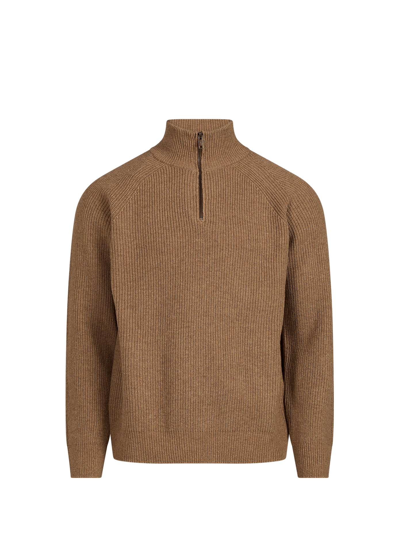 Straight-cut wool high-neck sweater AIGLE Brown