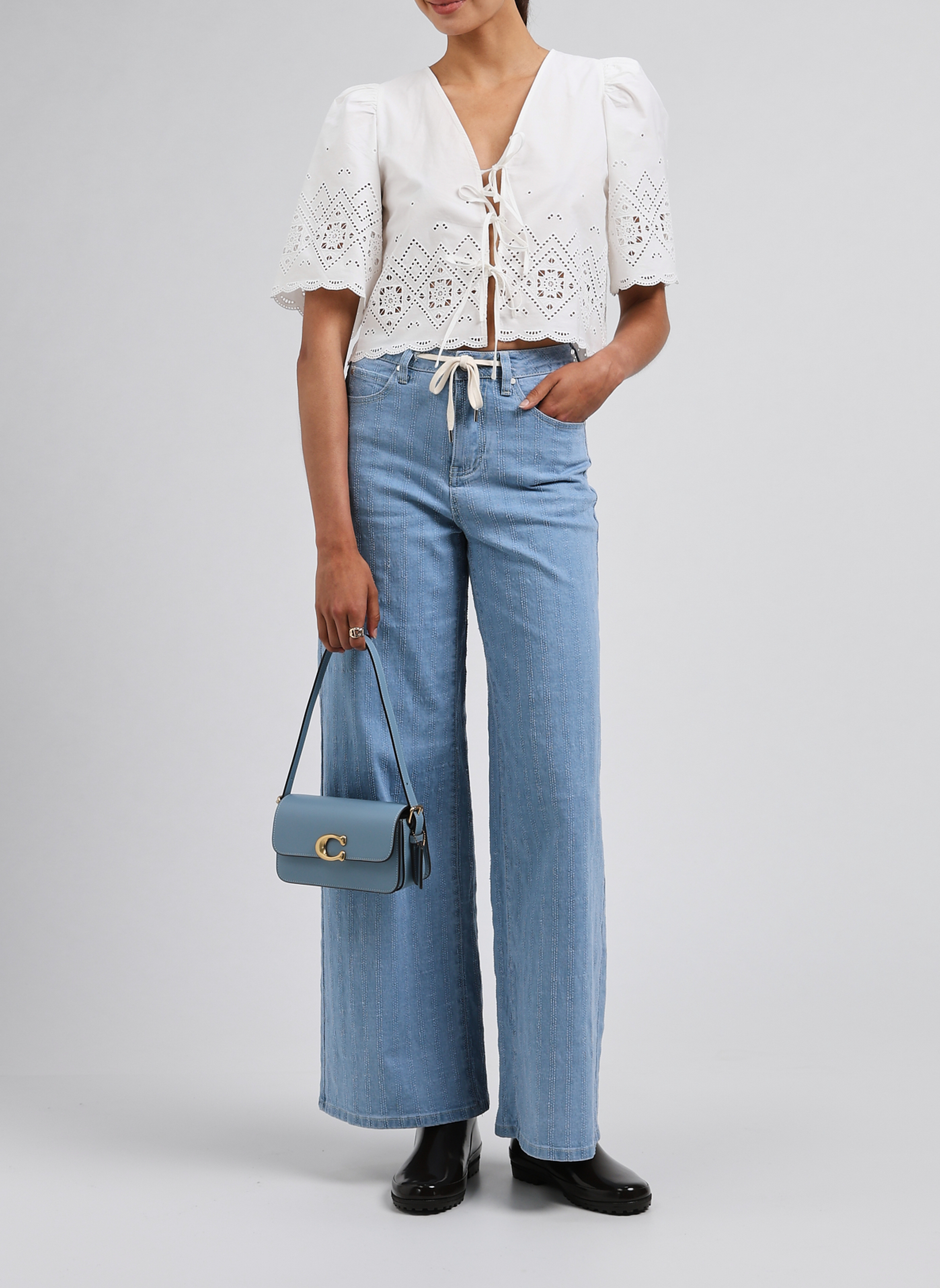 Handtas Zoë COACH Blauw