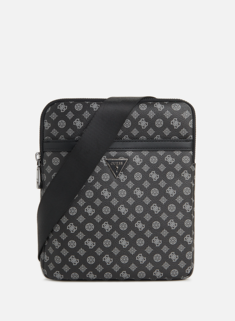 حقيبة بنمط الشعار باللون الأسود من GUESS 