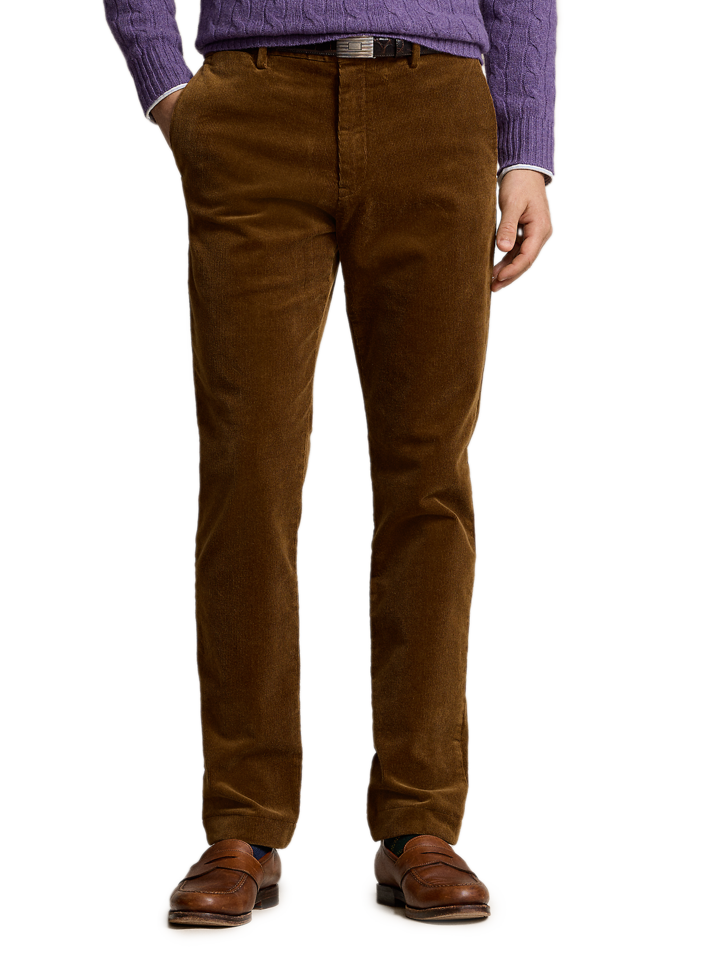 POLO RALPH LAUREN Pantalon en velours côtelé Marron