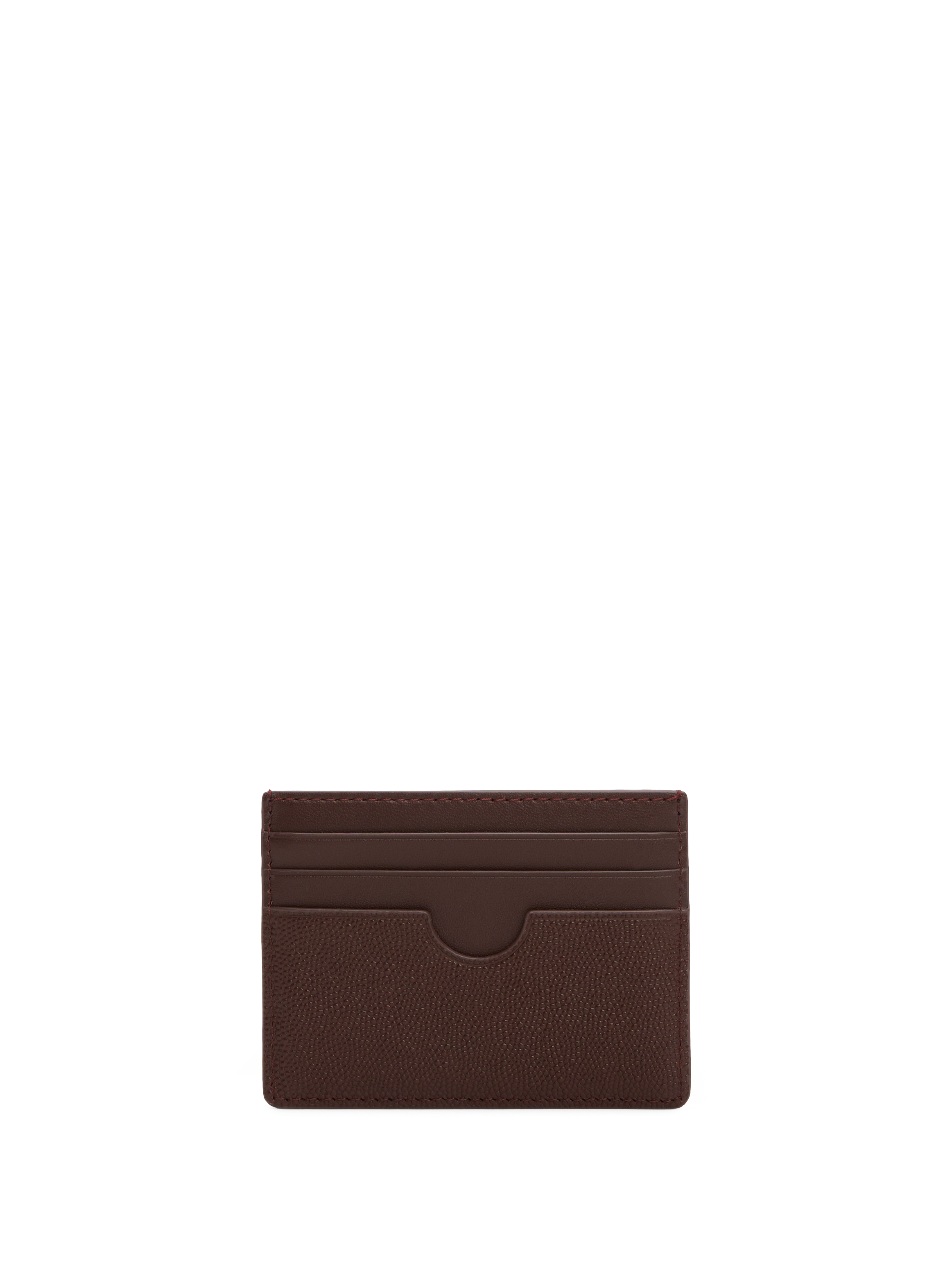 Porte-cartes en cuir TOMMY HILFIGER Marron