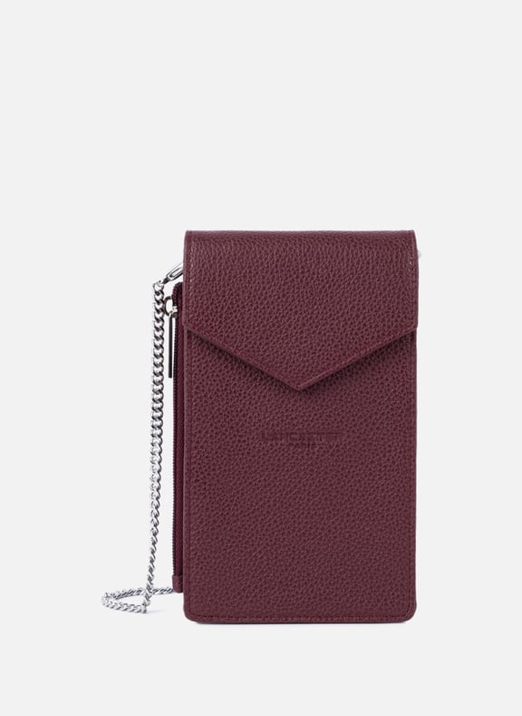 Pochette smartphone - foulonné pm Rouge by LANCASTER LANCASTER Pochette smartphone - foulonné pm Rouge
