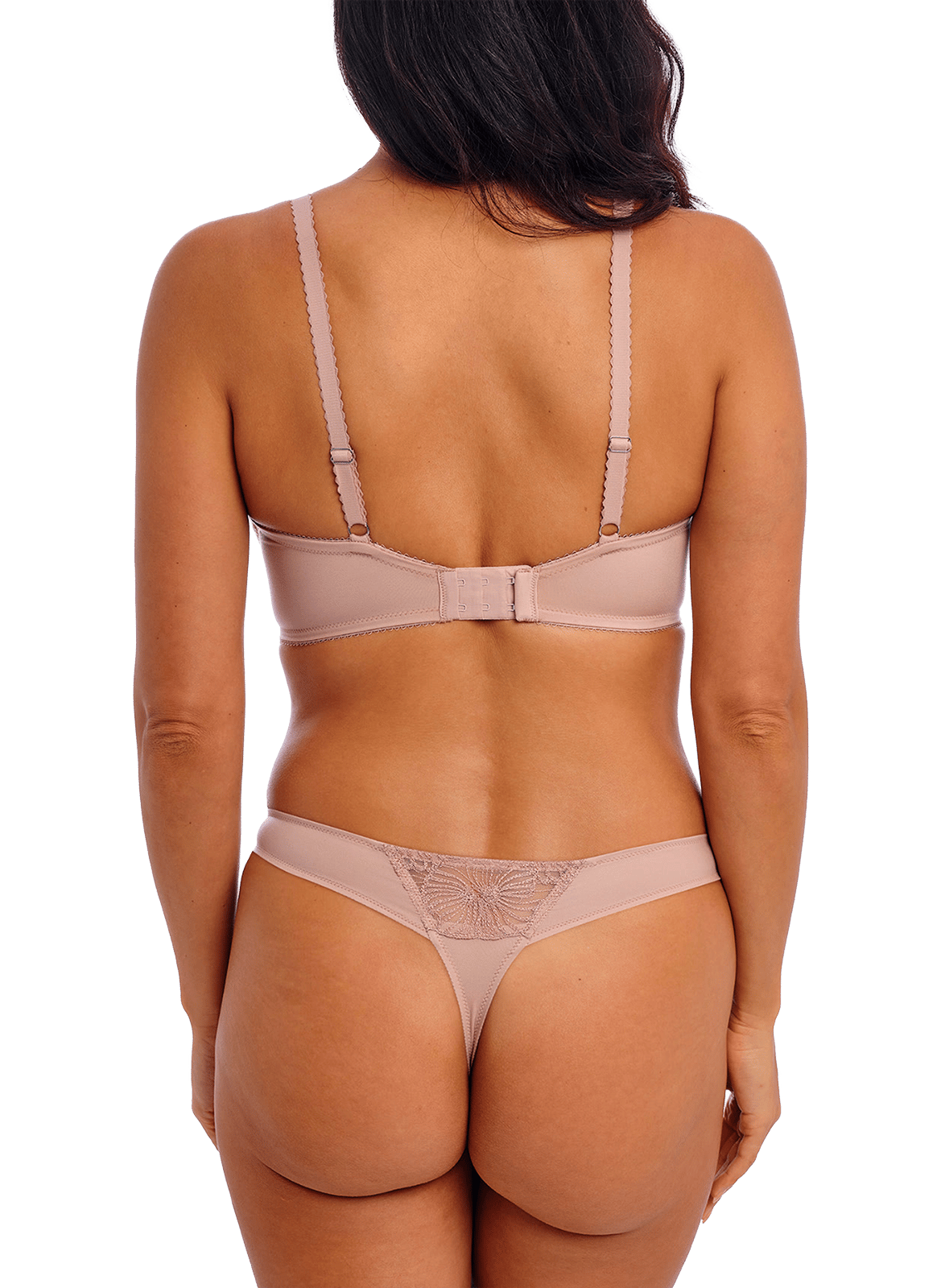 Tanga en dentelle WACOAL Beige