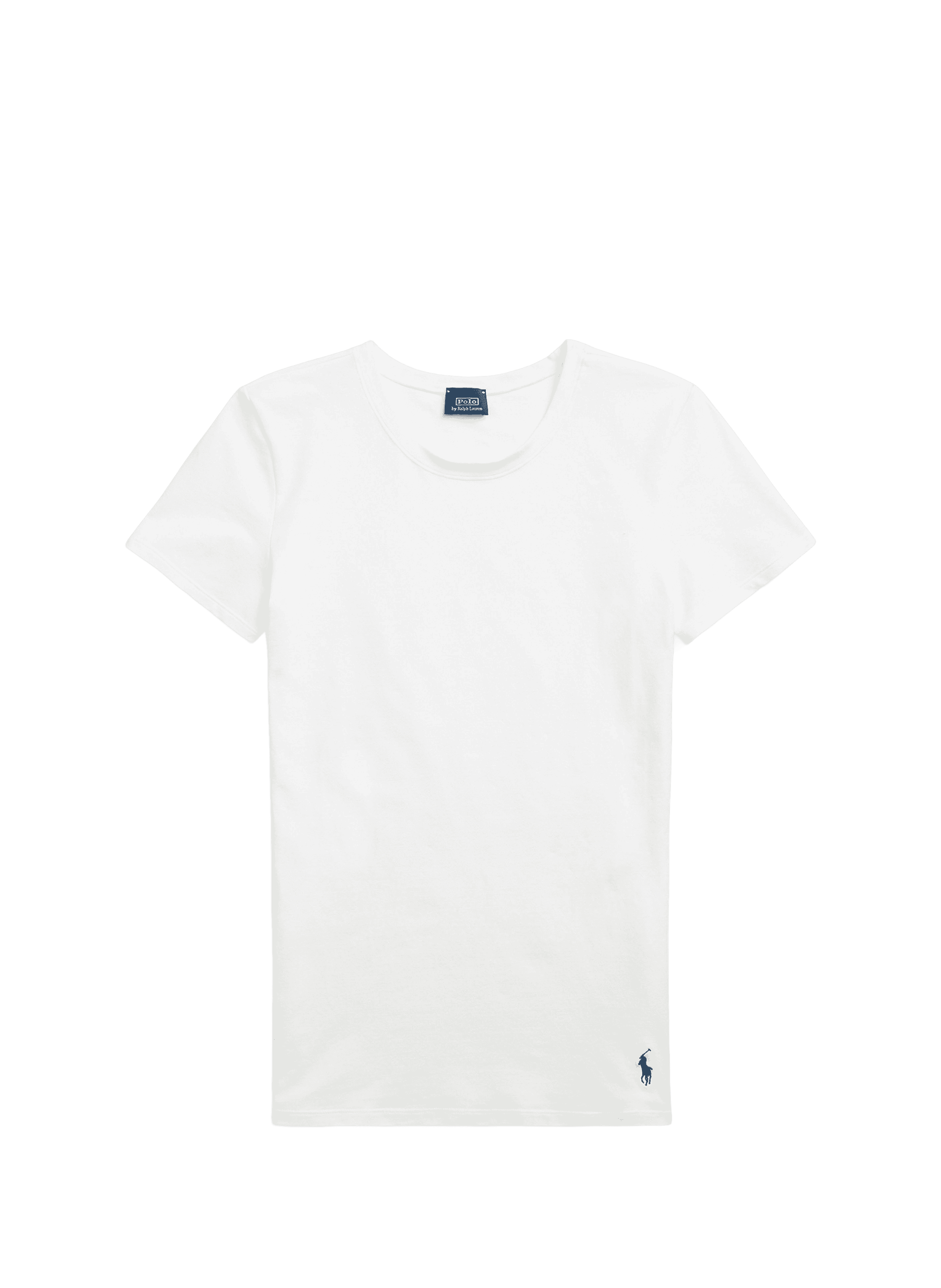 T-shirt slim en coton POLO RALPH LAUREN Blanc