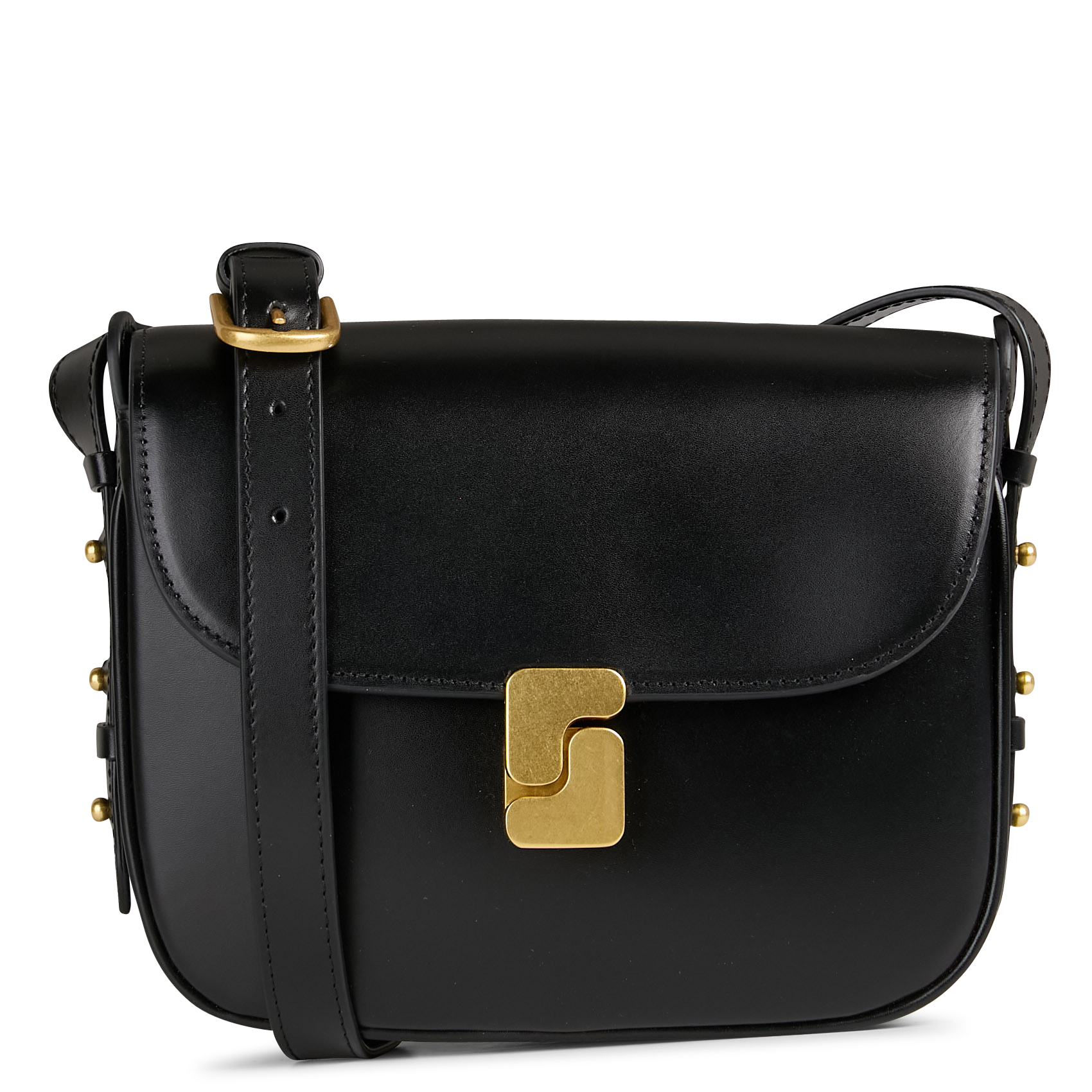 Sac bandoulière en cuir bellissima mini SOEUR Noir