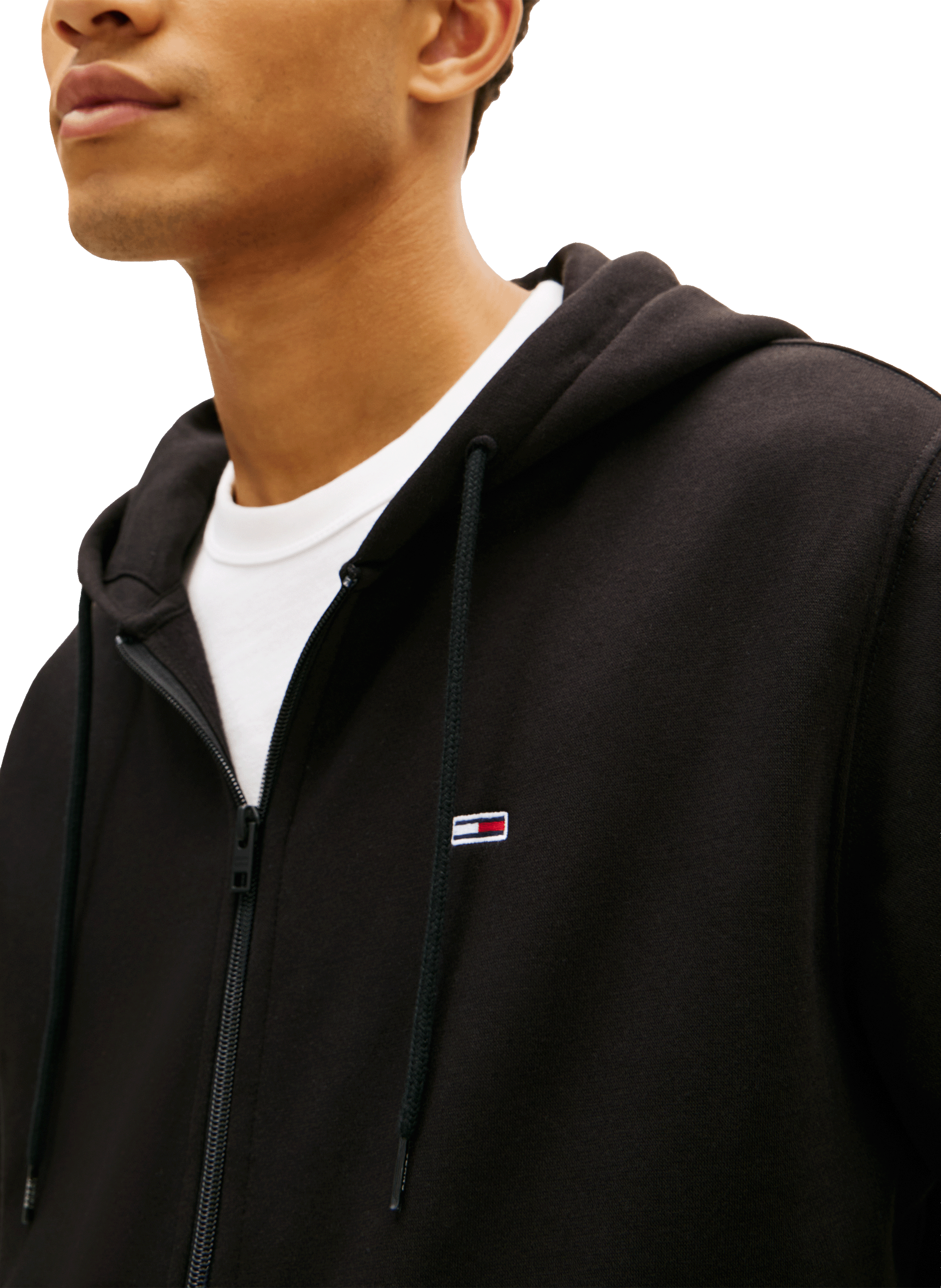 Zip-up hoodie sweatshirt TOMMY HILFIGER Black
