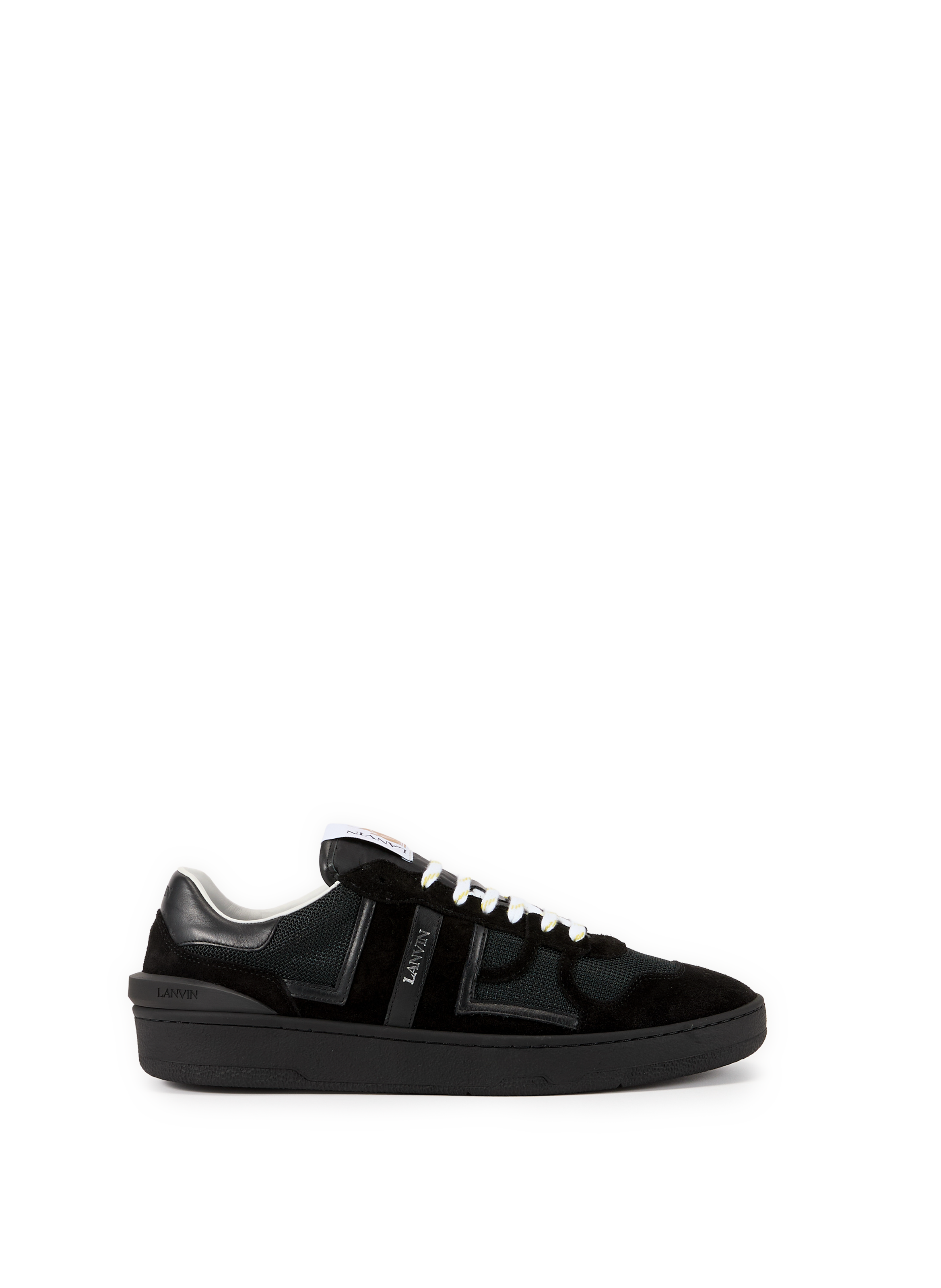 Baskets bi-matière à lacets LANVIN Noir