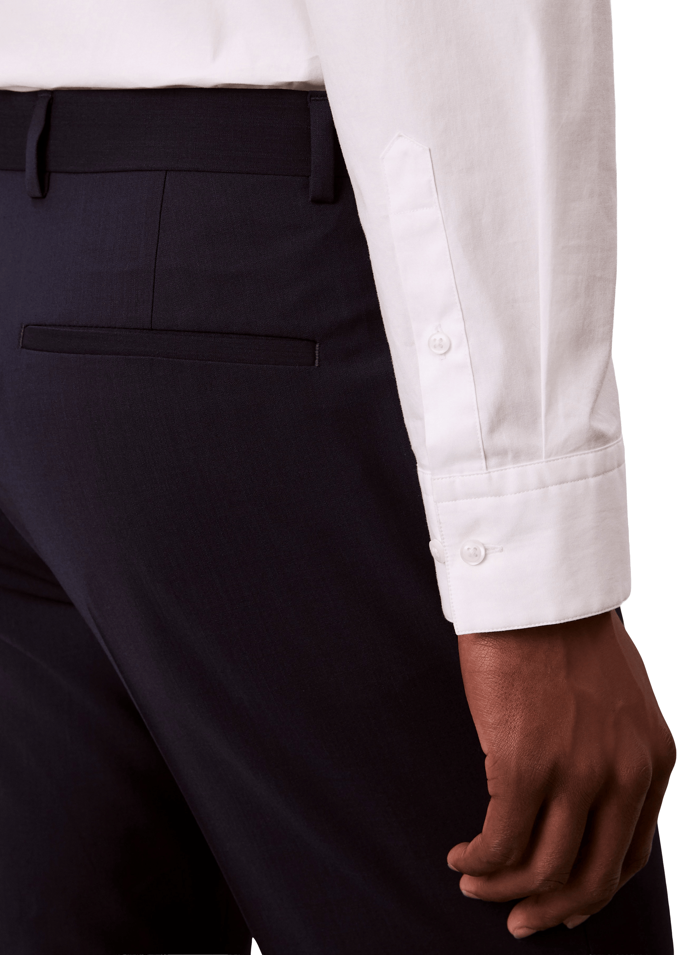 Wool-blend suit trousers CALVIN KLEIN Blue