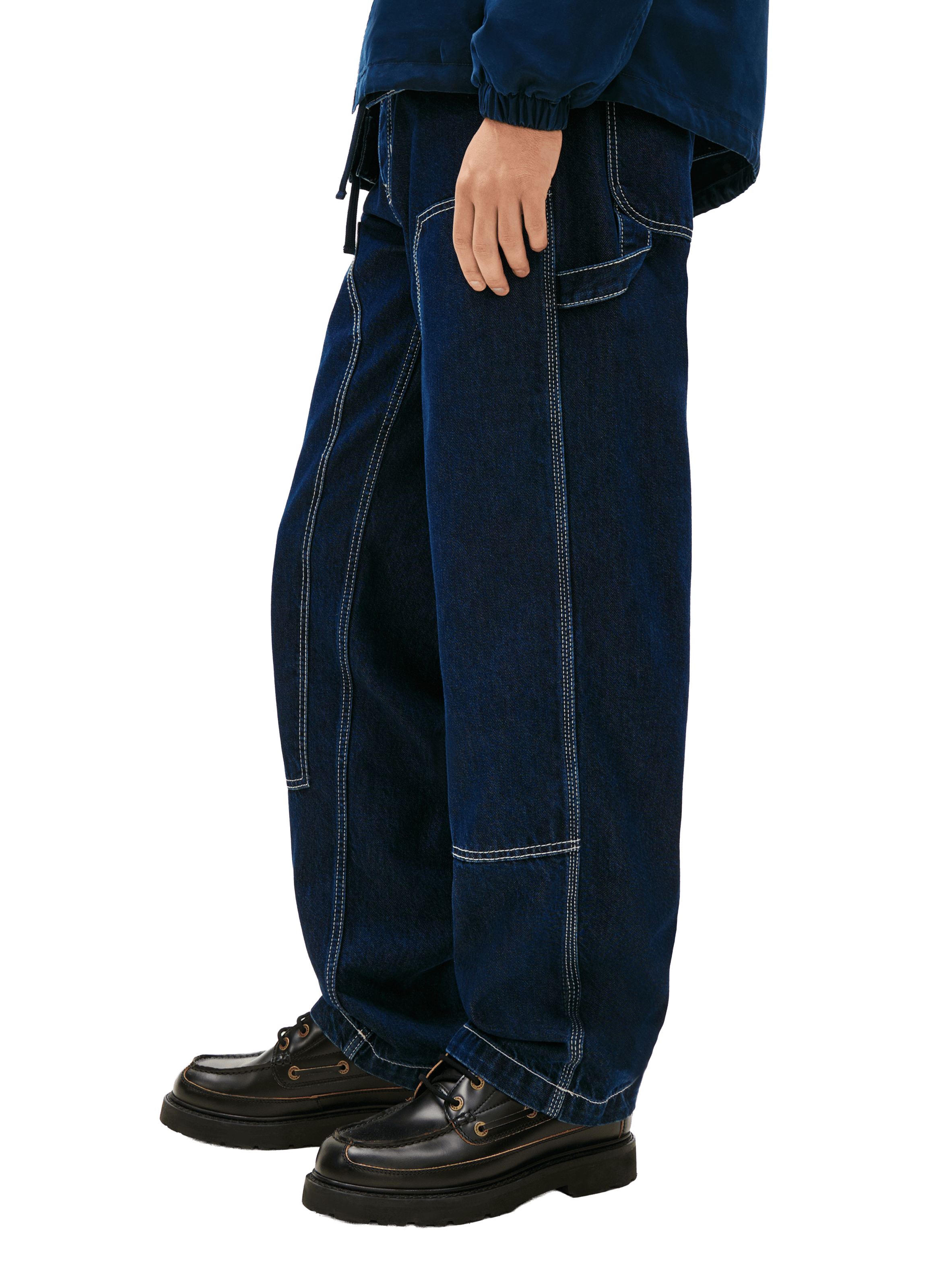 Wide cotton jeans  TOMMY HILFIGER Blue