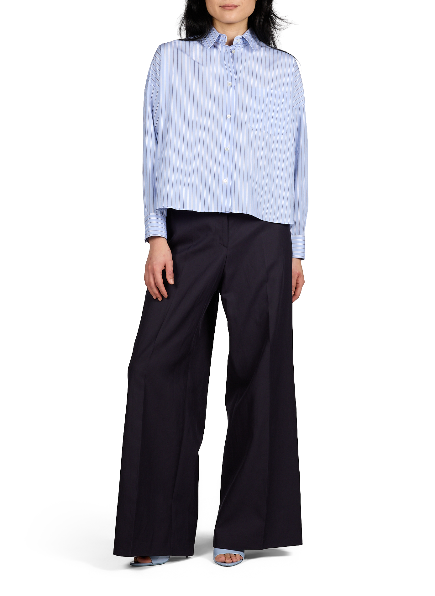 Chemise large en coton MAX MARA WEEK END Bleu