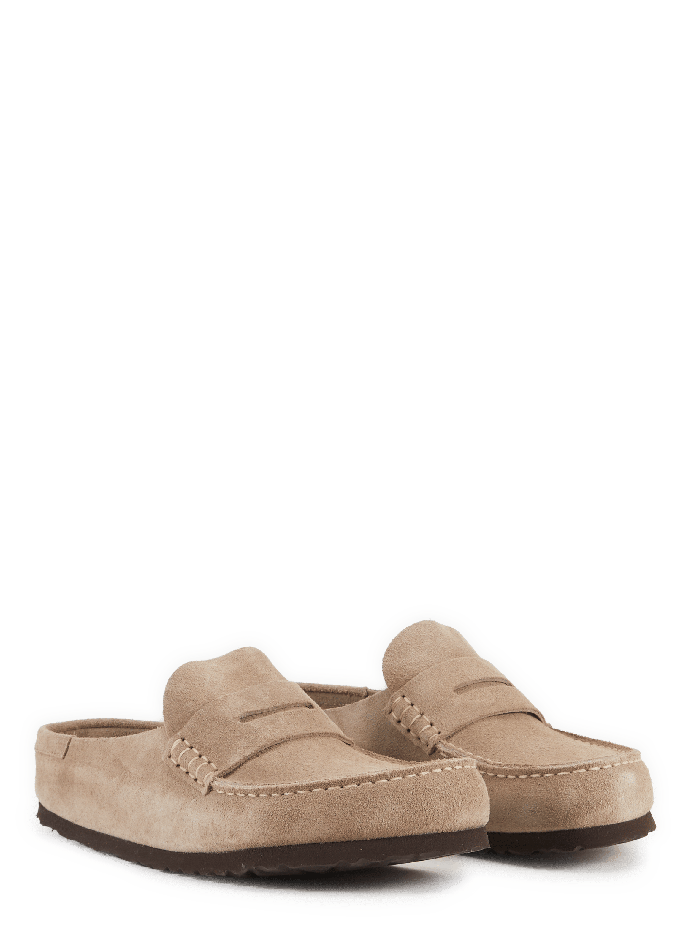 Mocassins Naples en cuir suédé BIRKENSTOCK Beige