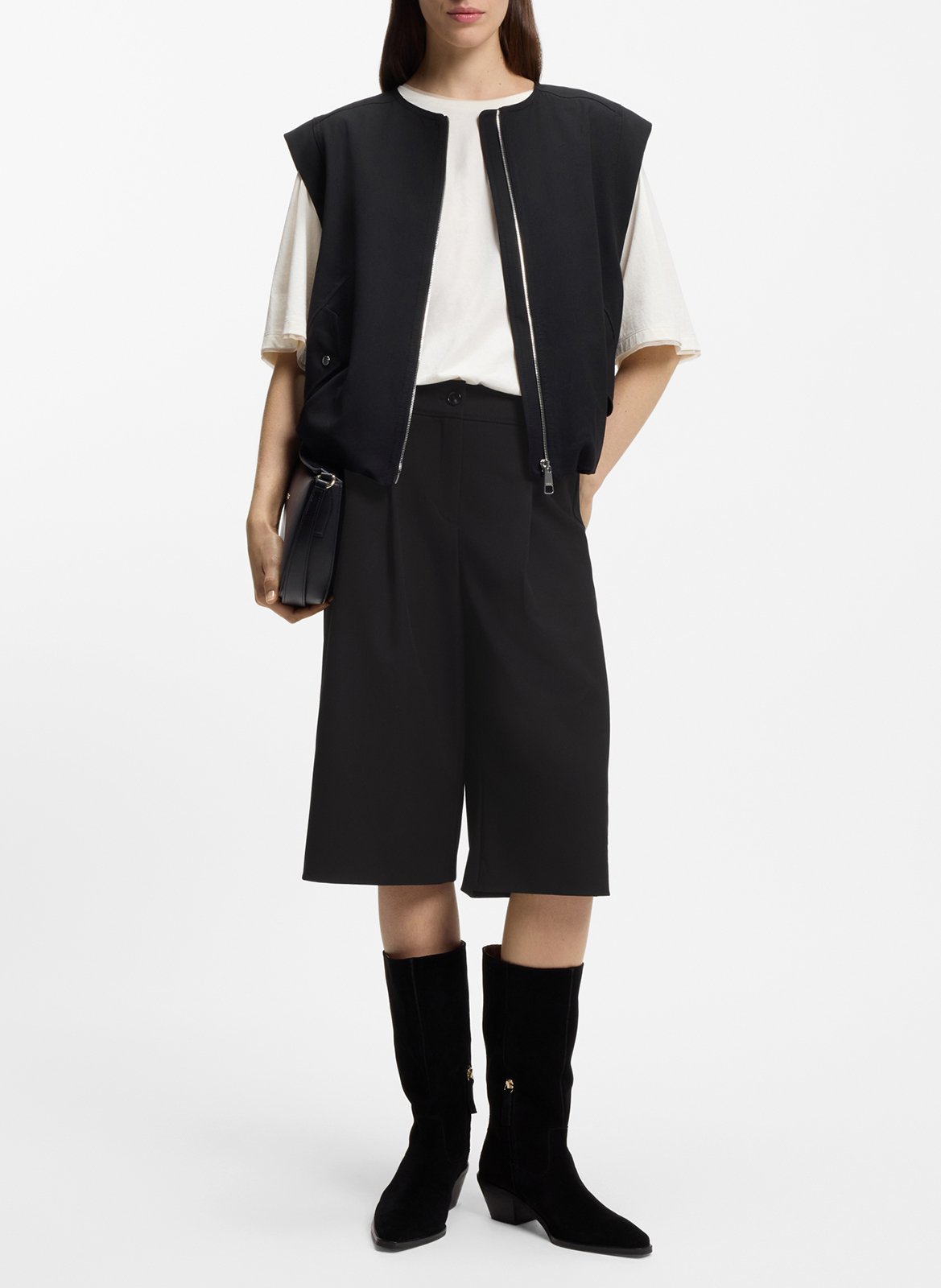 Bermuda droit BOSS Noir