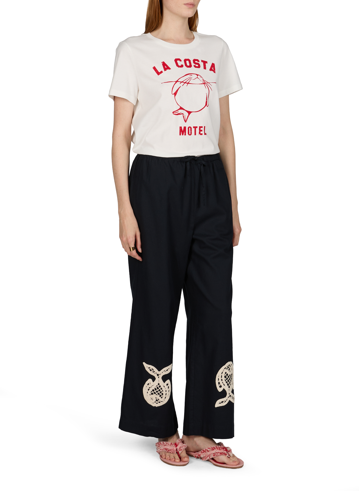 T-shirt manches courtes Ida en coton THINKING MU Blanc