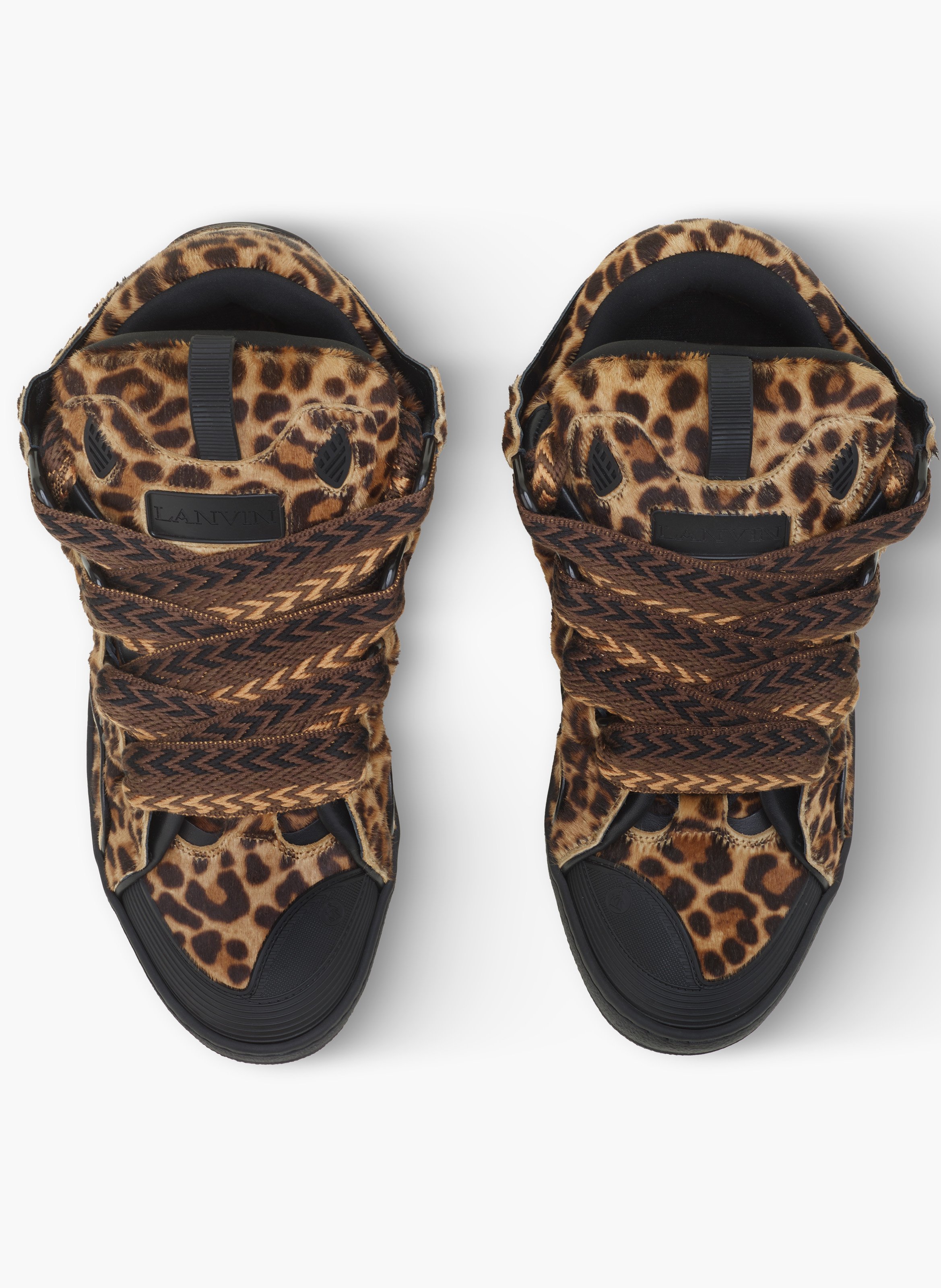 Sneakers curb en pony LANVIN Beige