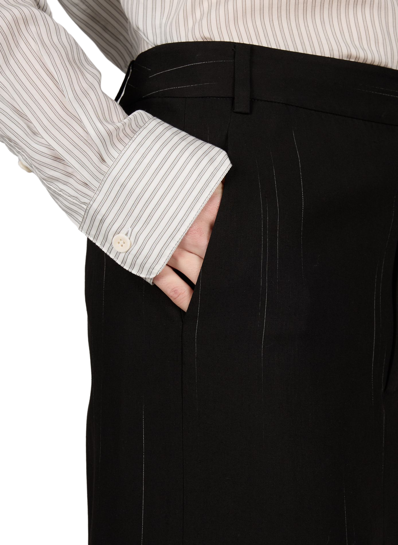 Midi slit skirt TIBI Black