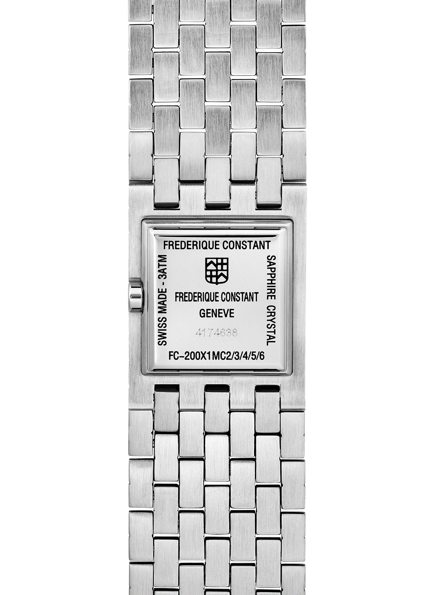 Montre quartz en acier inoxydable FREDERIQUE CONSTANT Noir