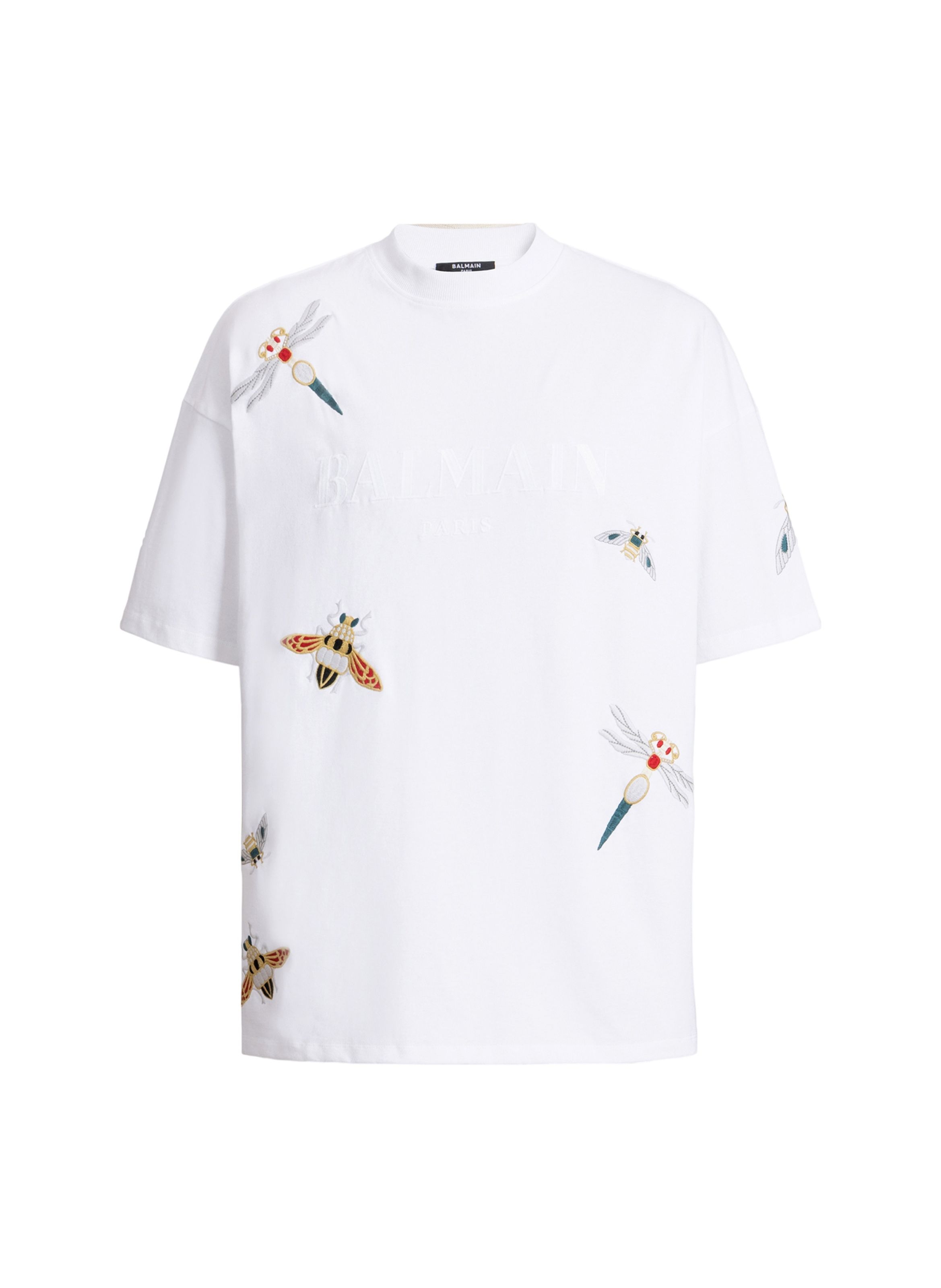 T-shirt balmain insect brodé BALMAIN Blanc