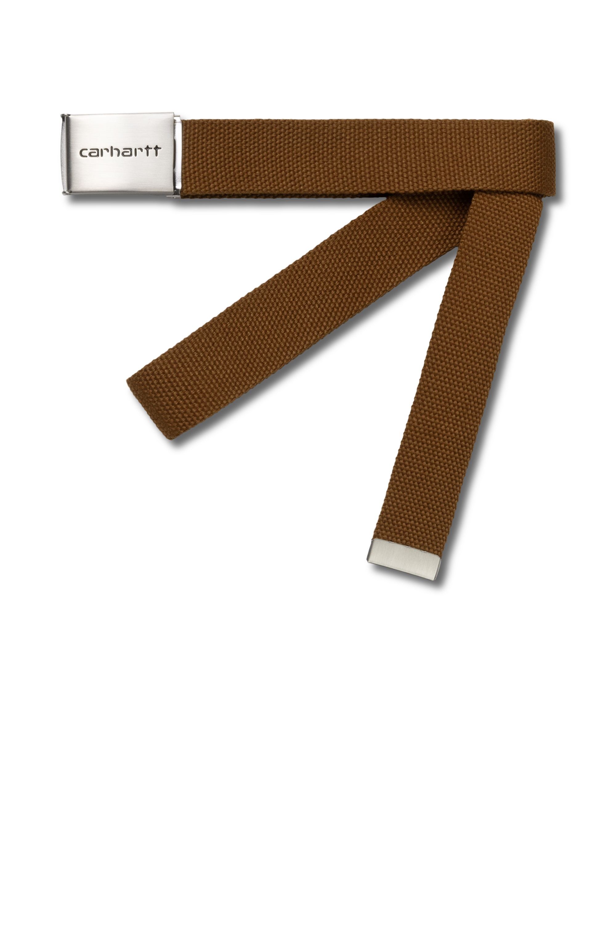 Ceinture clip belt chrome CARHARTT WIP Marron