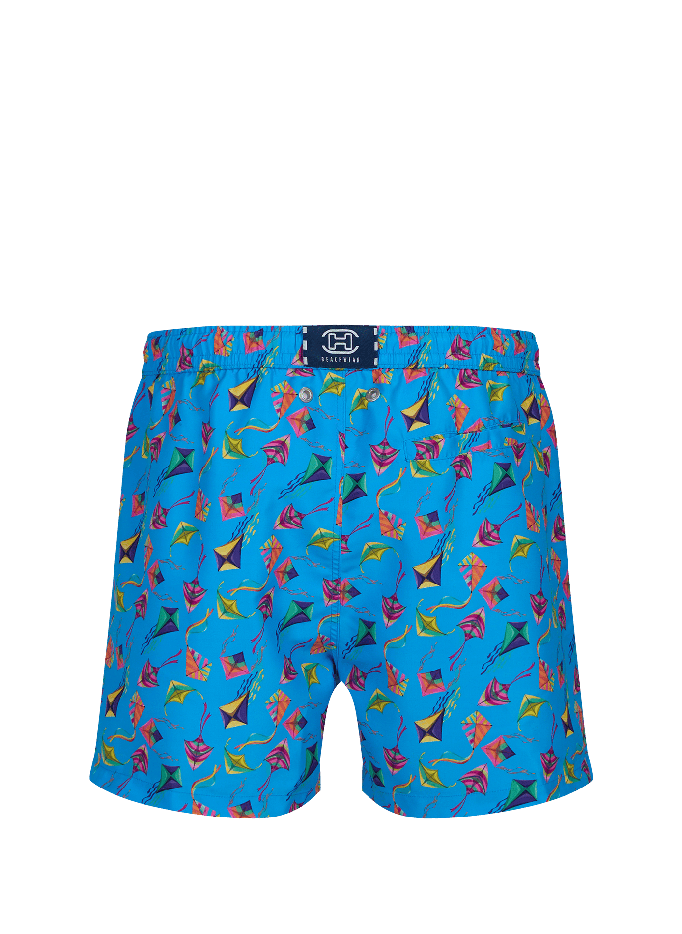 Bedrukte zwemshort HOM Blauw