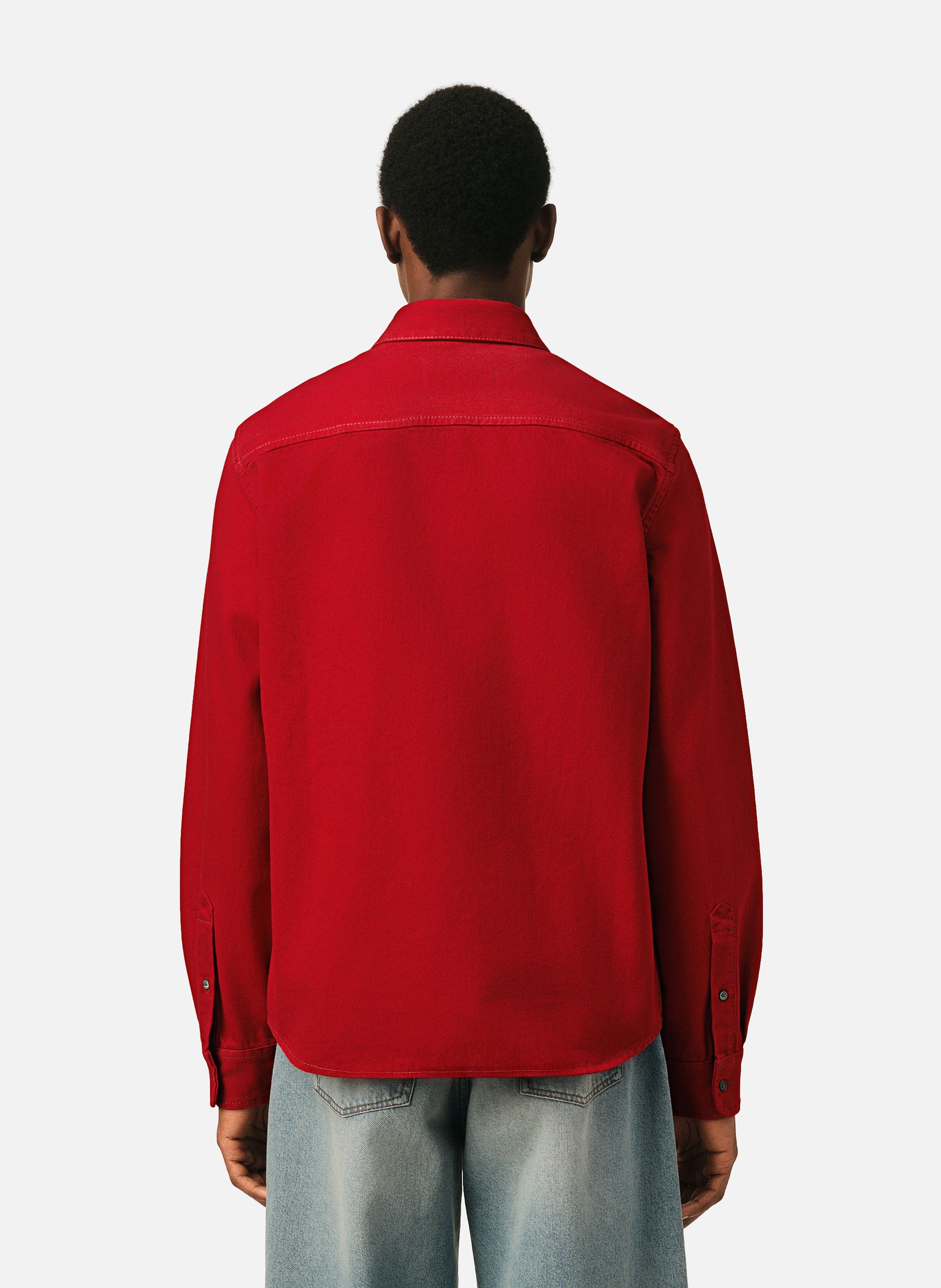 Chemise unisexe en coton ami de coeur AMI PARIS Rouge