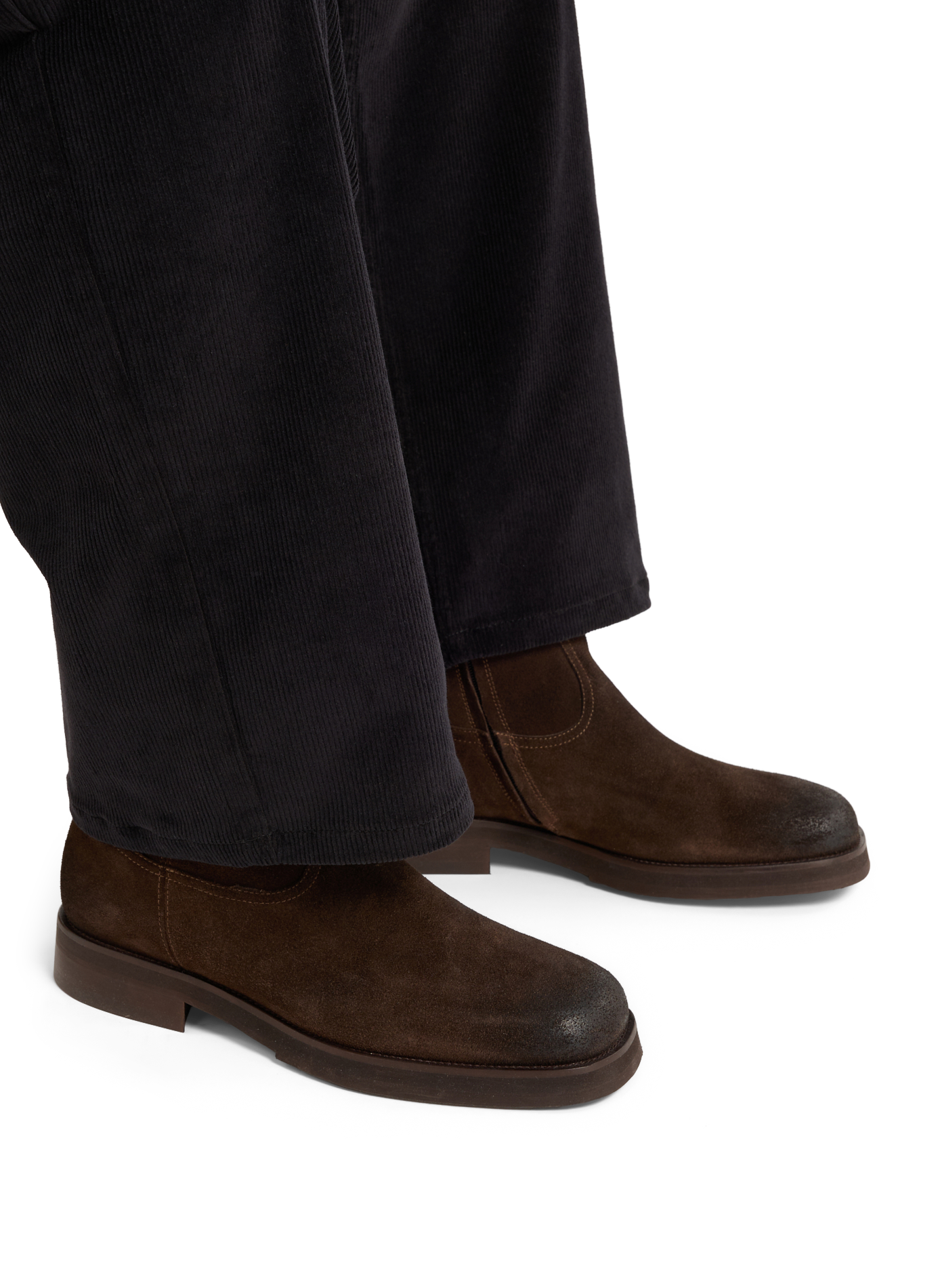 Bottines en cuir velours SAISON 1865 Marron