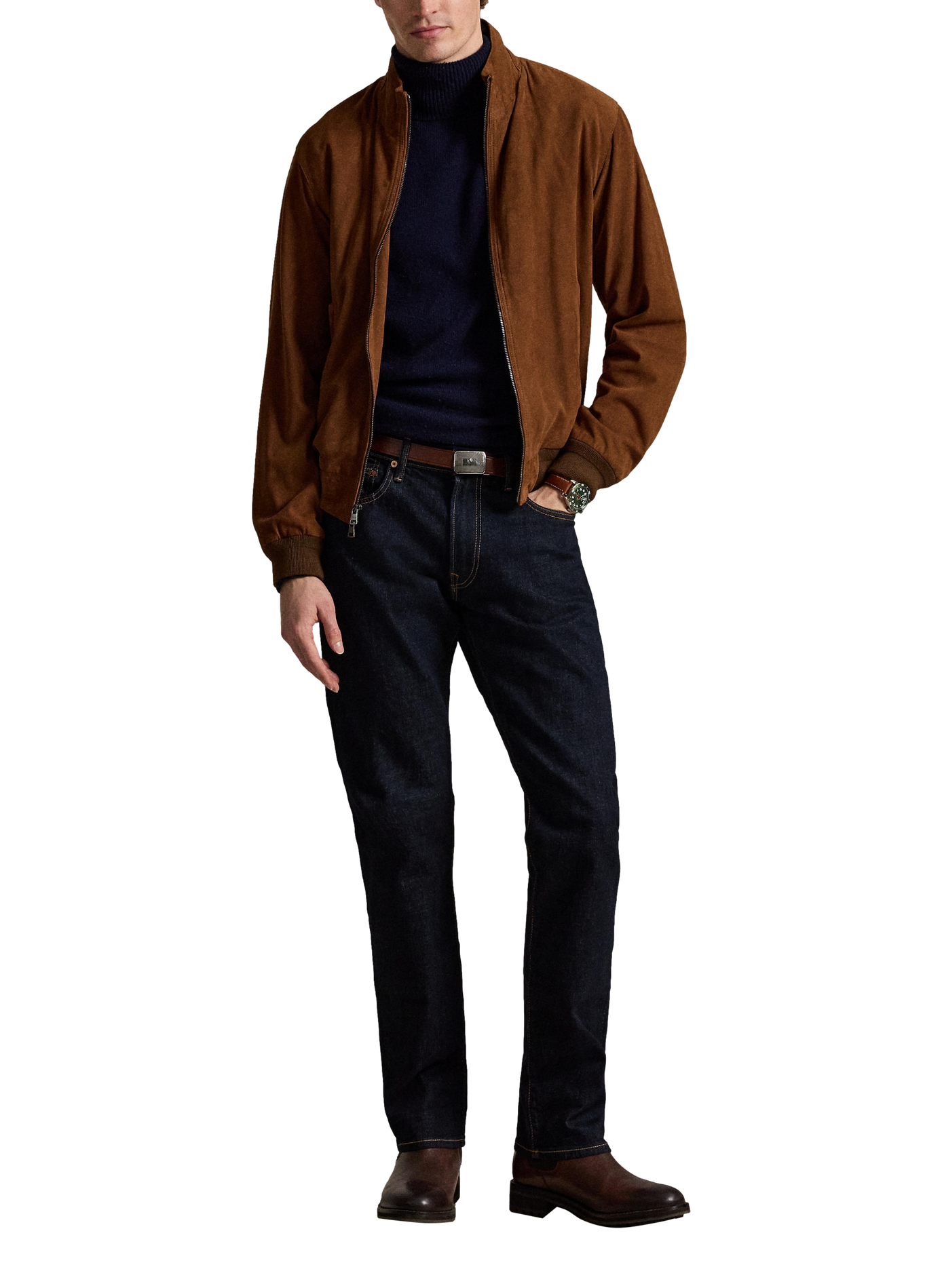 Straight-leg cotton-blend jeans POLO RALPH LAUREN Blue