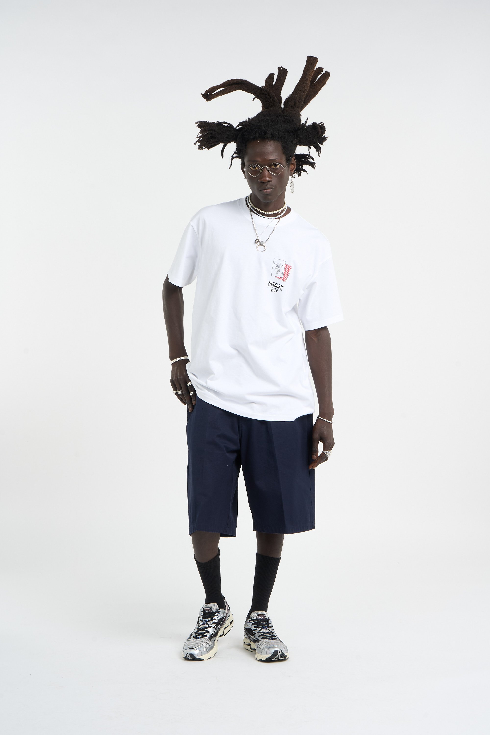 Short brader CARHARTT WIP Bleu