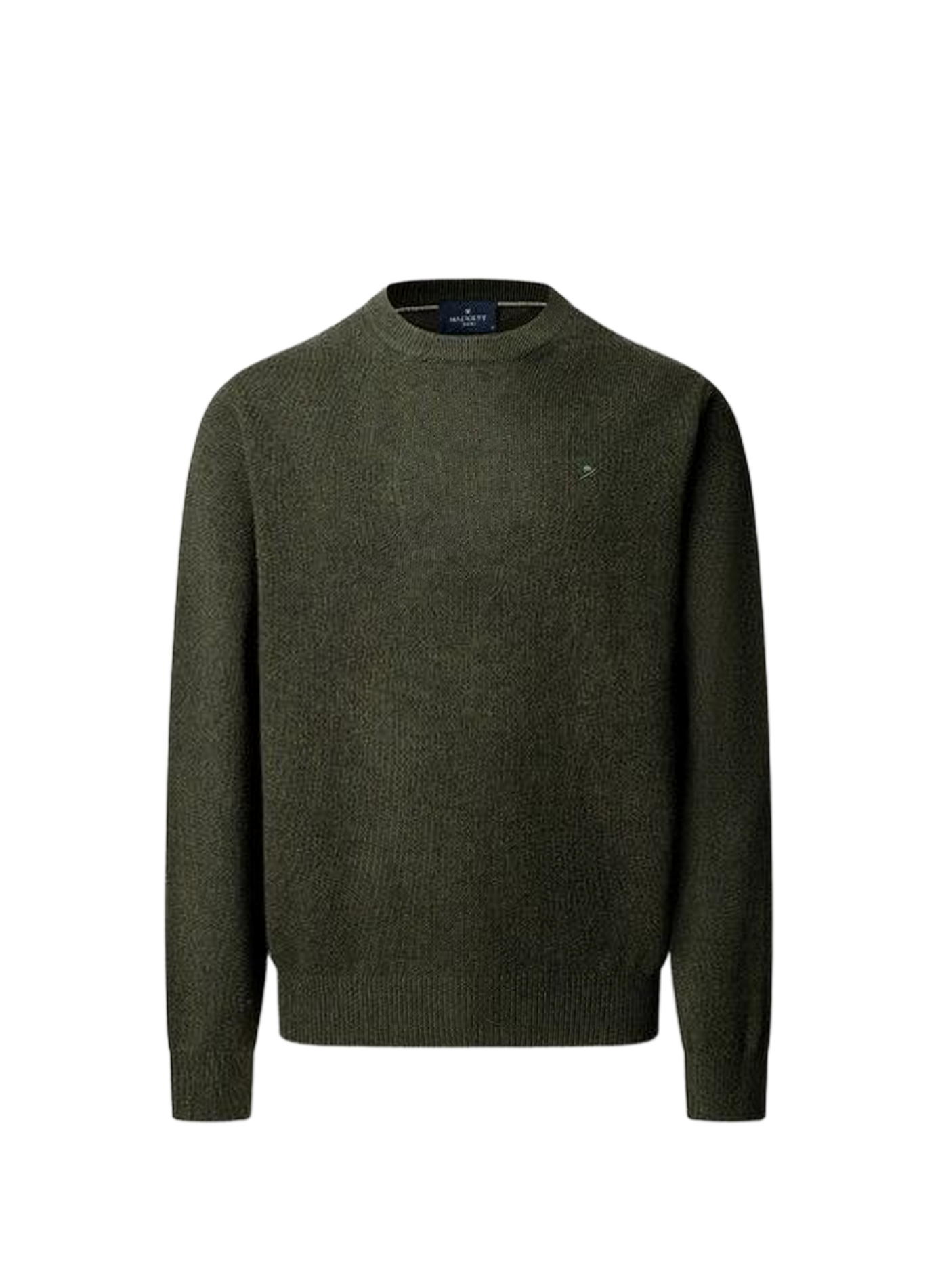 Pull droit en laine HACKETT Vert
