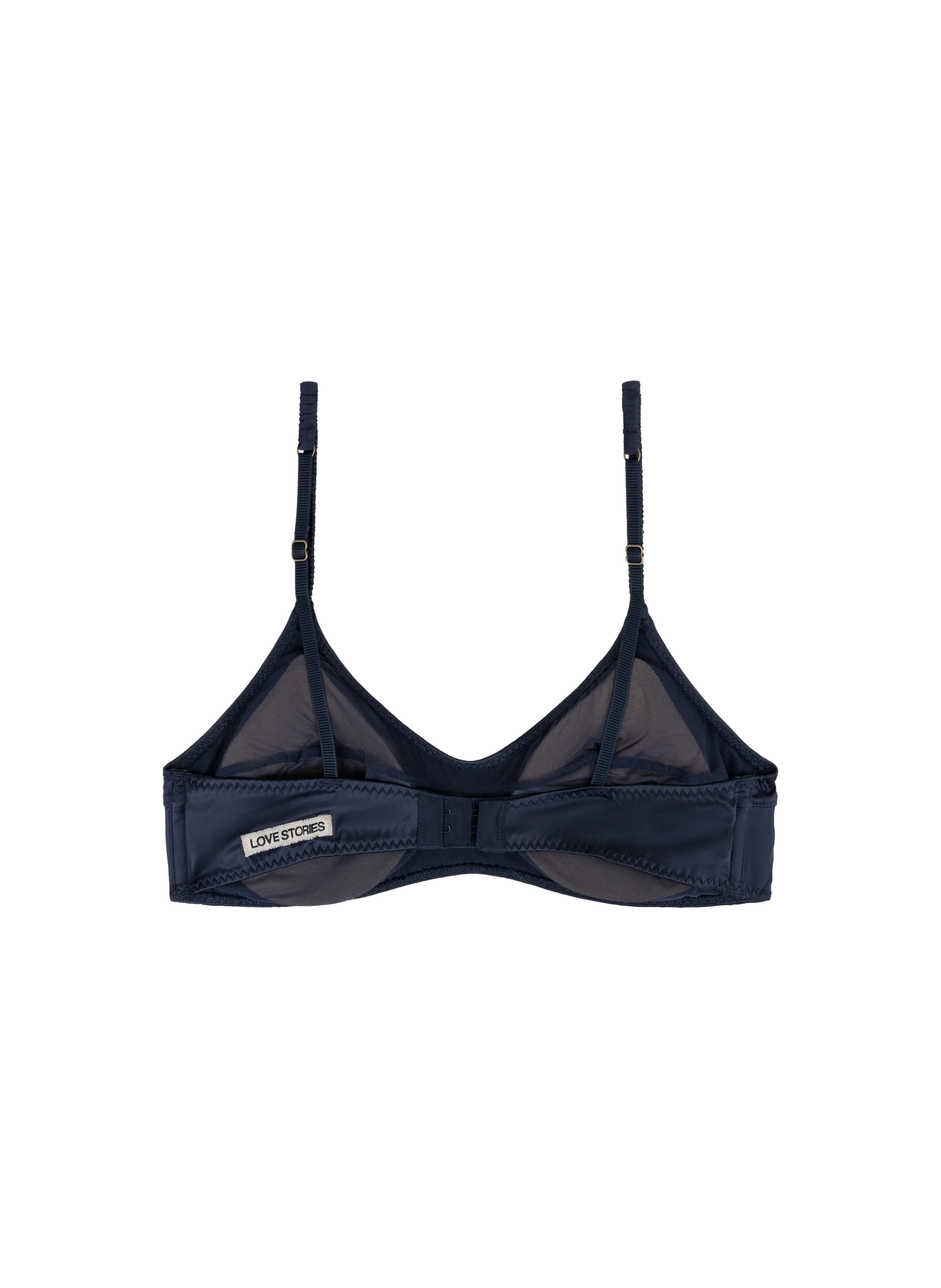 Büstenhalter ohne Bügel aus Satin LOVE STORIES Blau