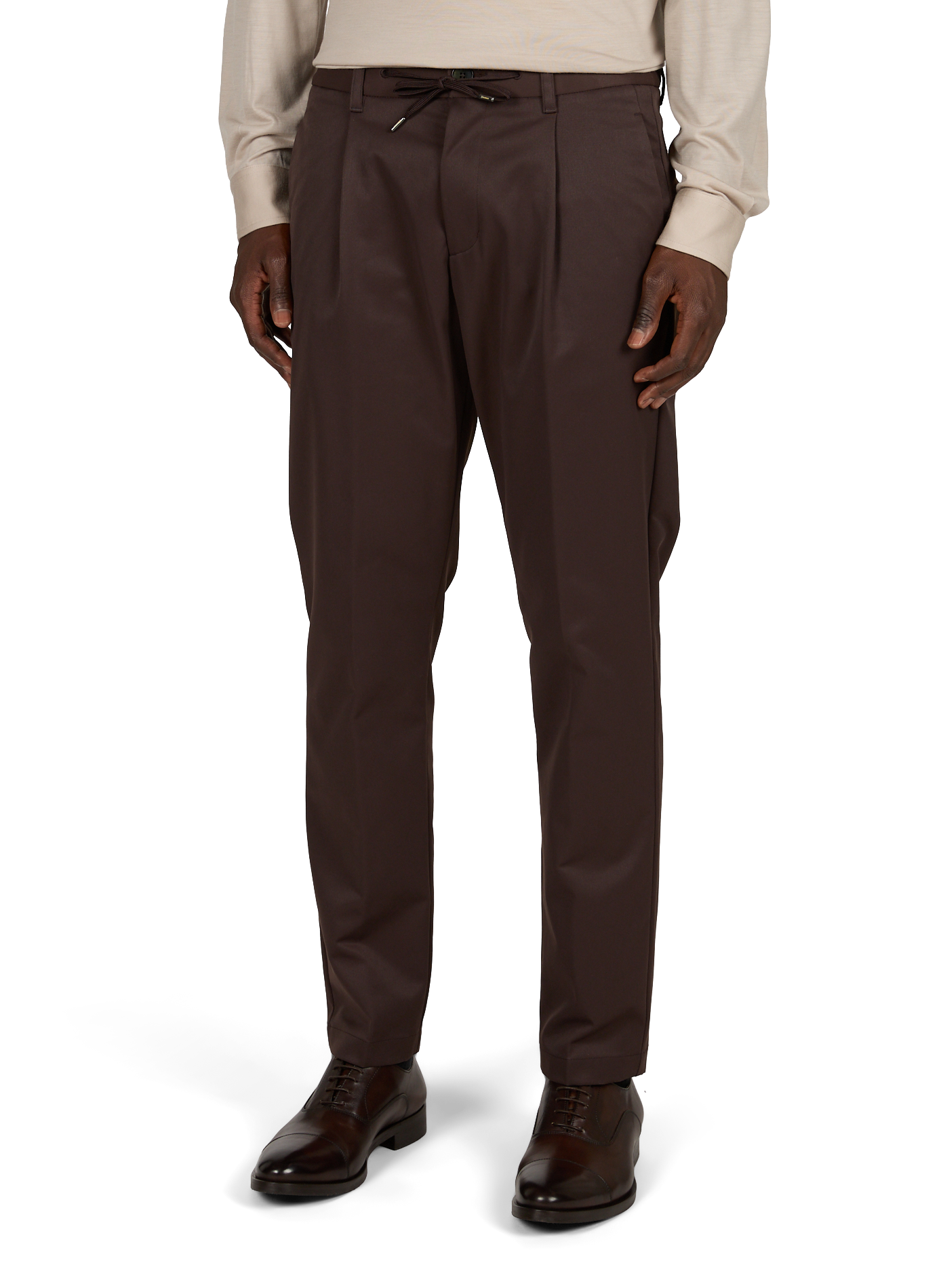 Pantaloni dritti HERNO Marrone