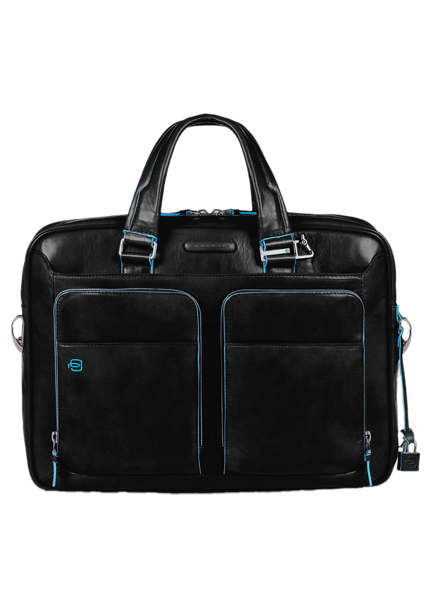 Sac d'ordinateur 15" personnalisable PIQUADRO Noir
