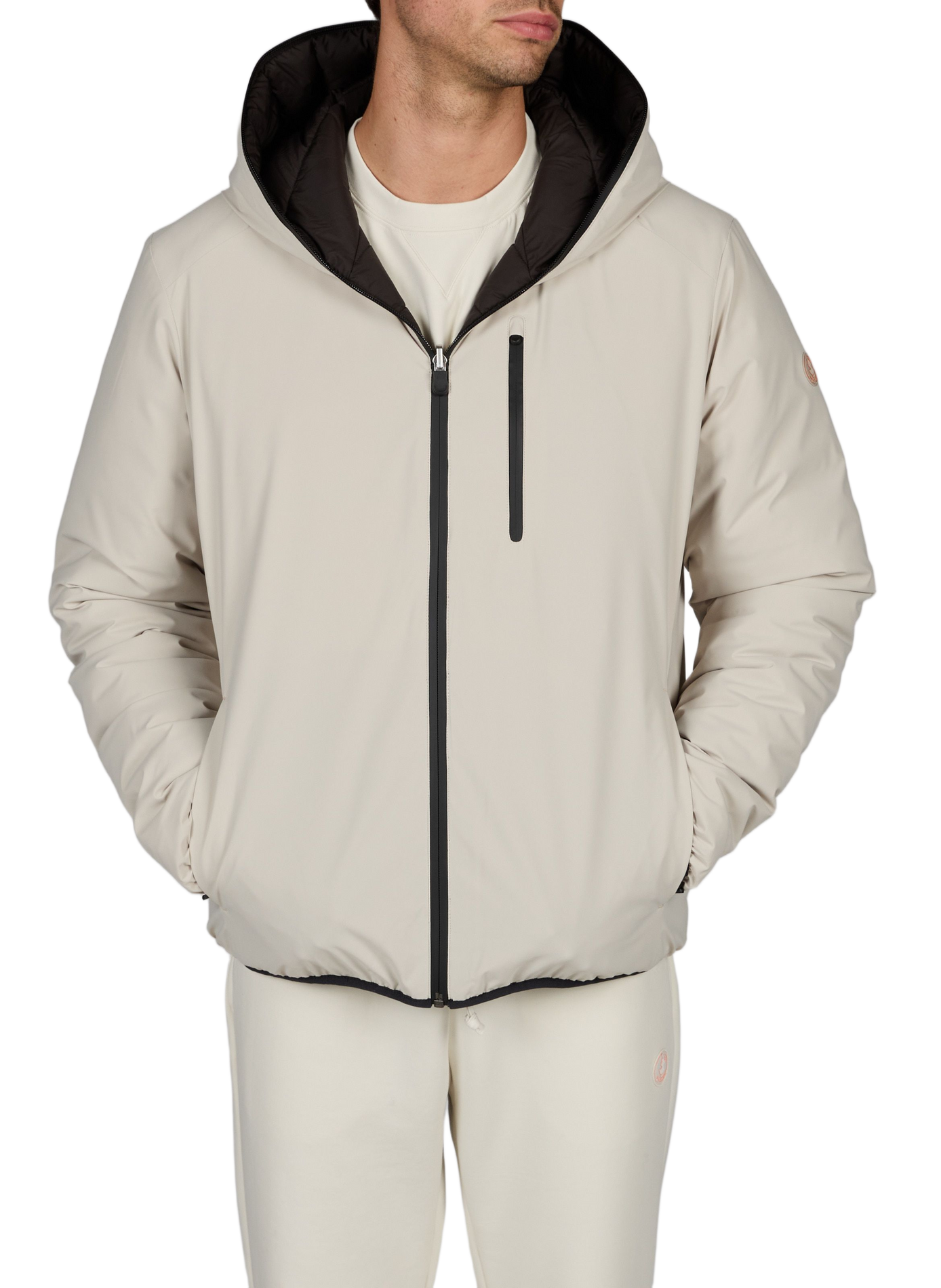 Gerader Rundhalsausschnitt-Pullover in Uni SAVE THE DUCK Beige