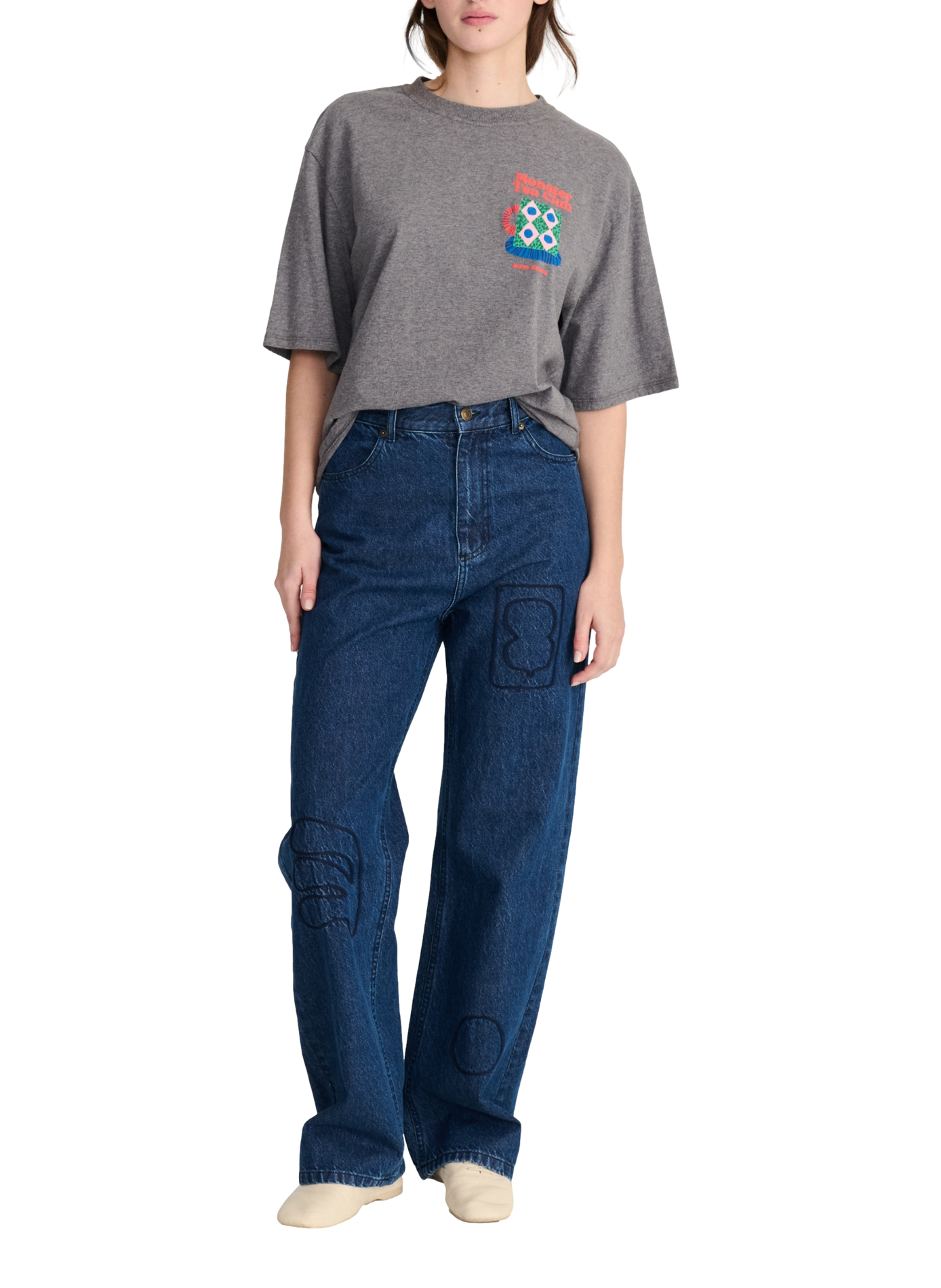 T-shirt ample à sérigraphie BOBO CHOSES Grey