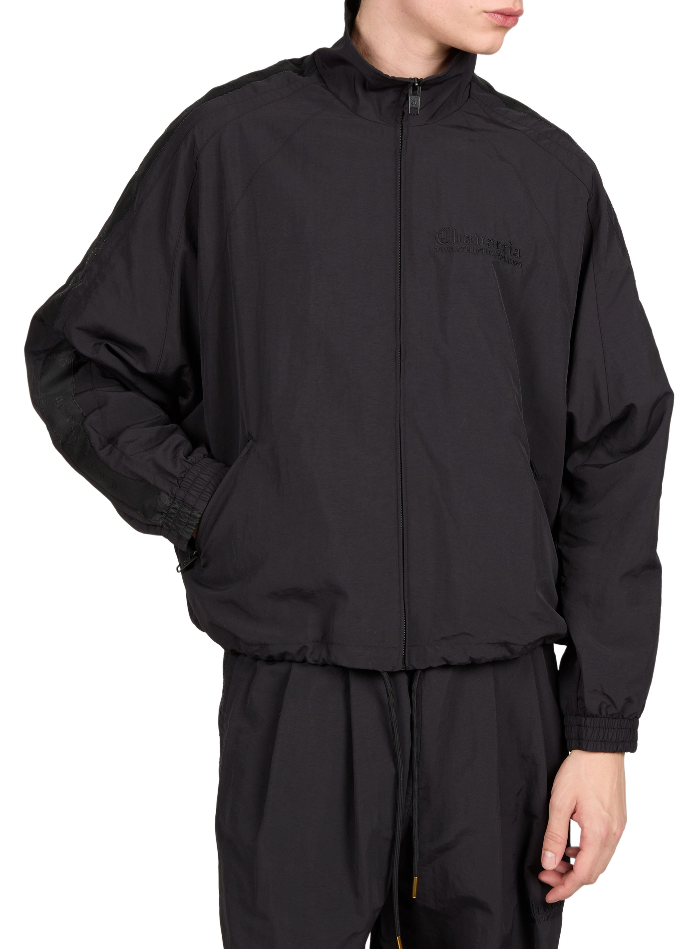 Oversized high-neck jacket WILLY CHAVARRIA Black