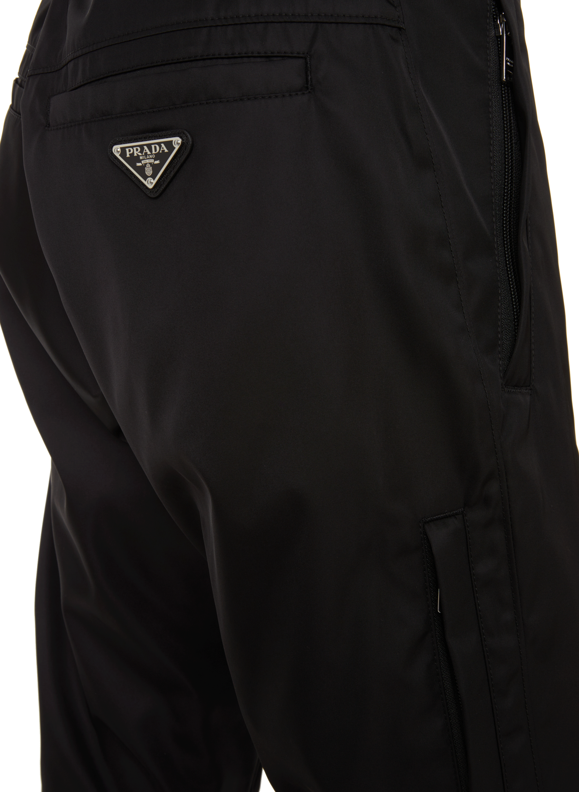 Re-Nylon trousers PRADA Black