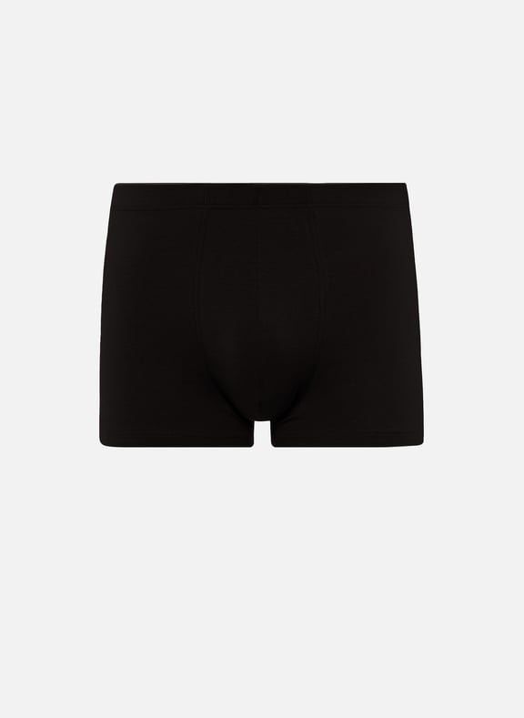Stretch cotton boxers Black by HANRO HANRO Stretch cotton boxers Black