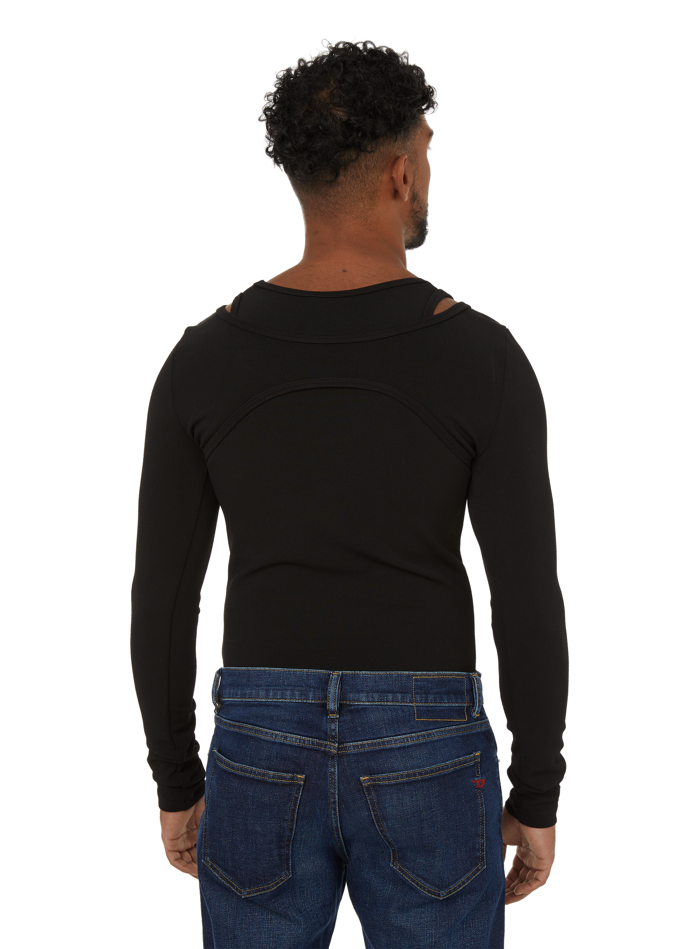 Long-sleeve top with cutout MISBHV Black