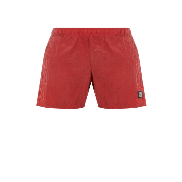 Stone Island Swim Shorts In Red