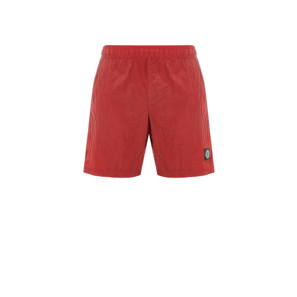 Stone Island Swim Shorts In Red