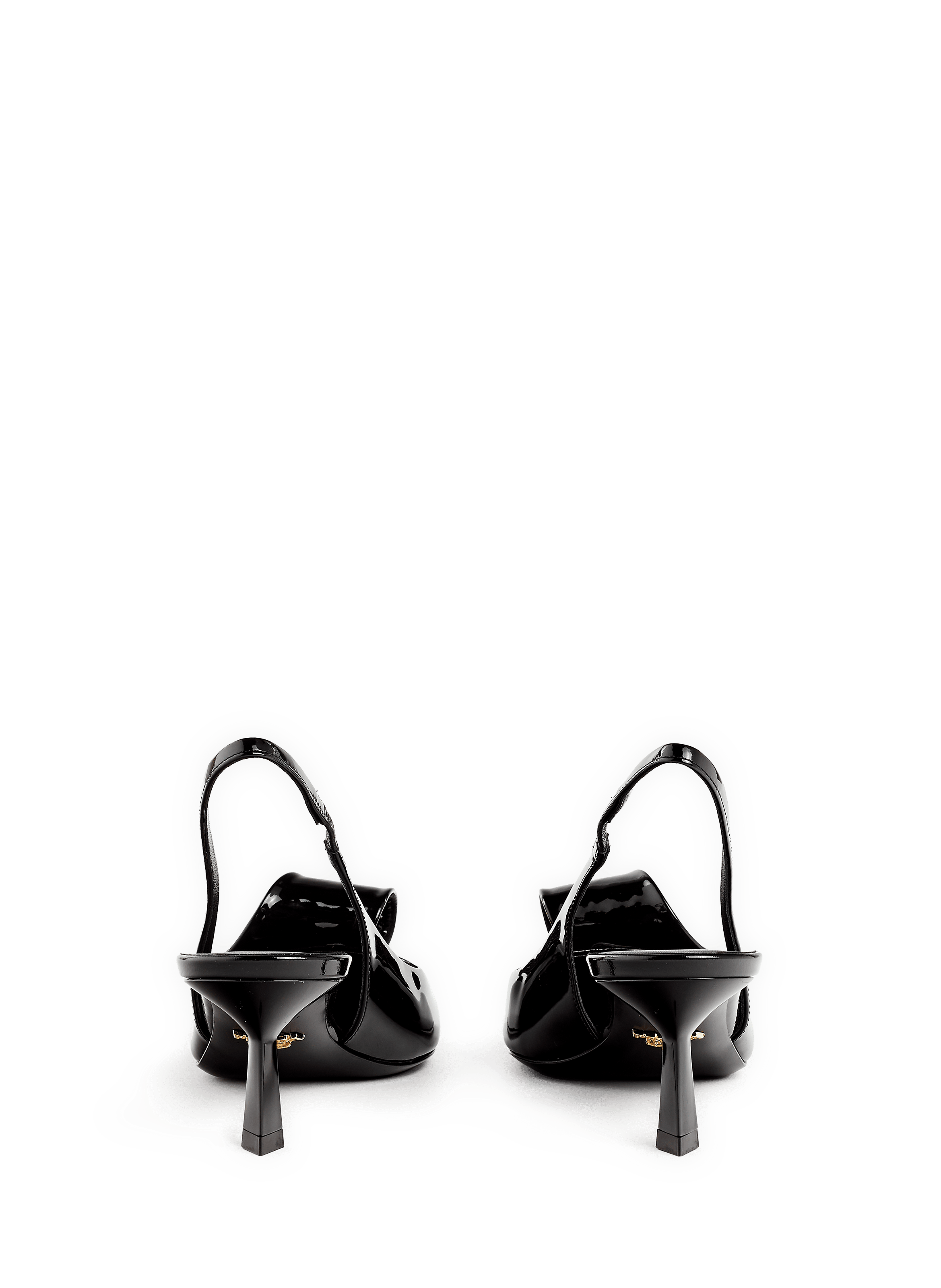 Patent leather heels PRADA Black