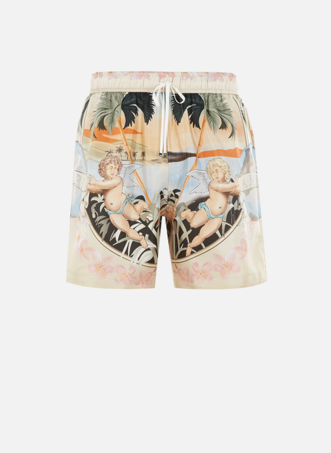 Printed silk shorts MulticolorAMIRI 