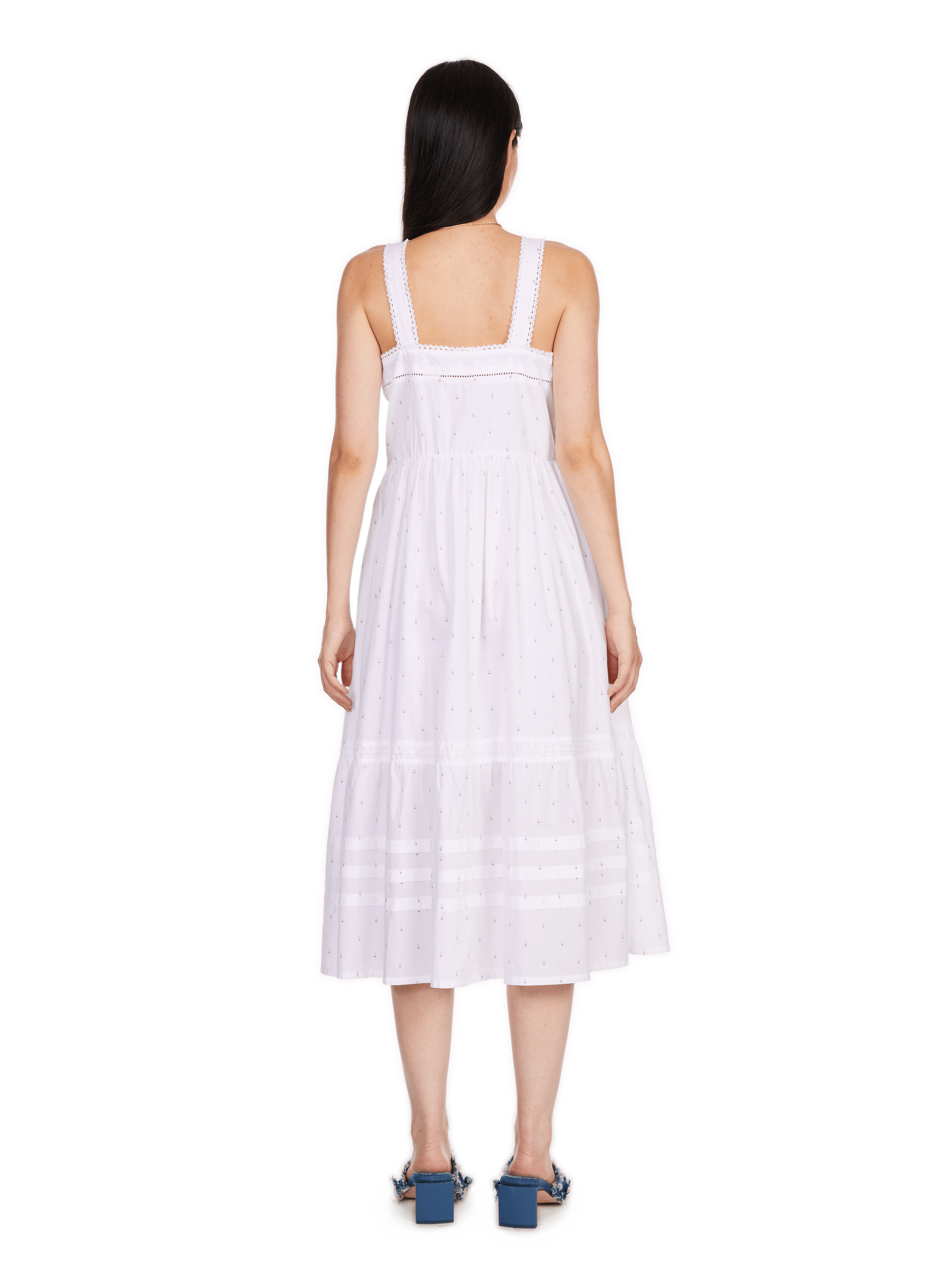 Cotton patterned dress LEVI'S White