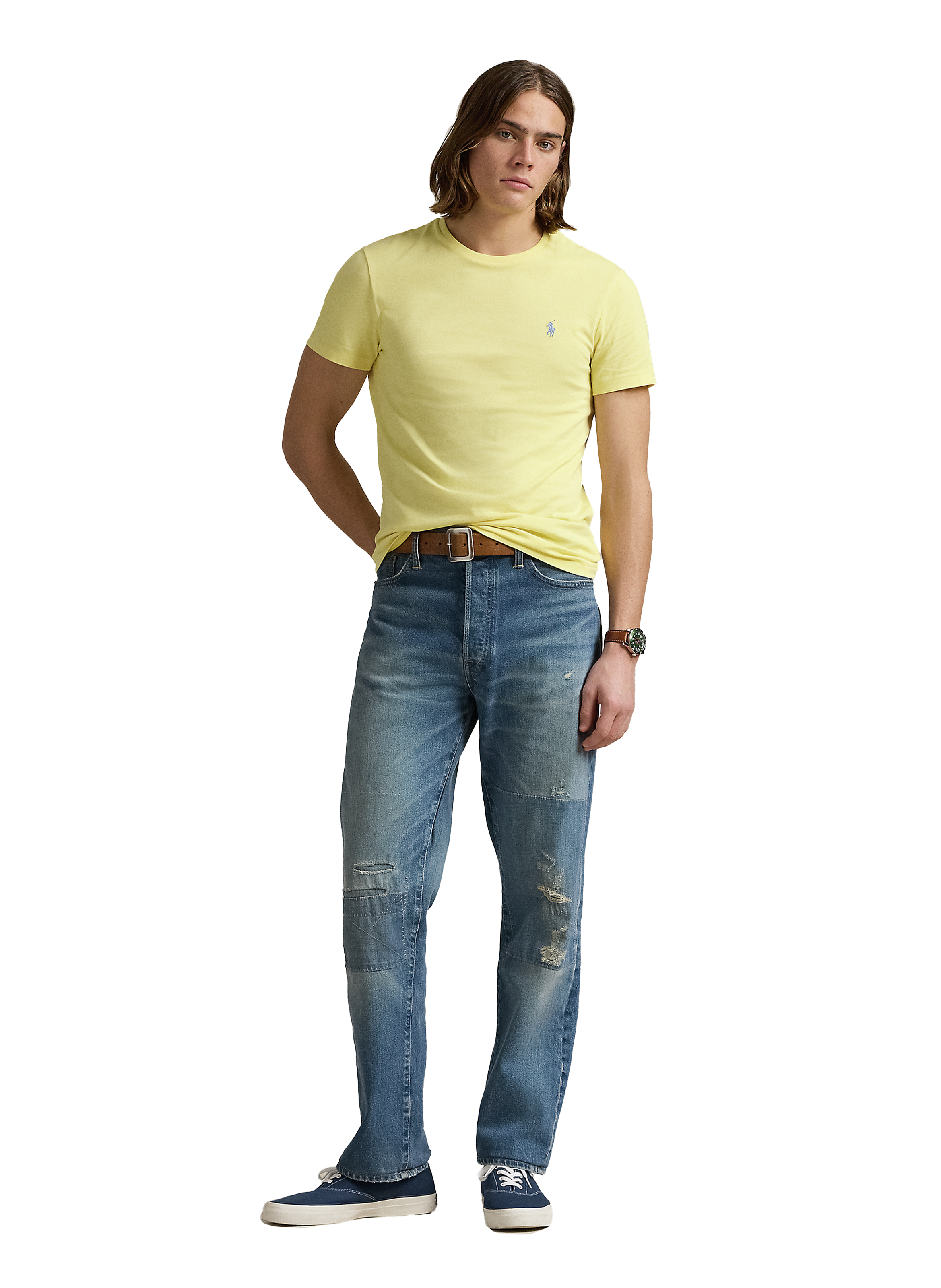 T-shirt en coton Jaune