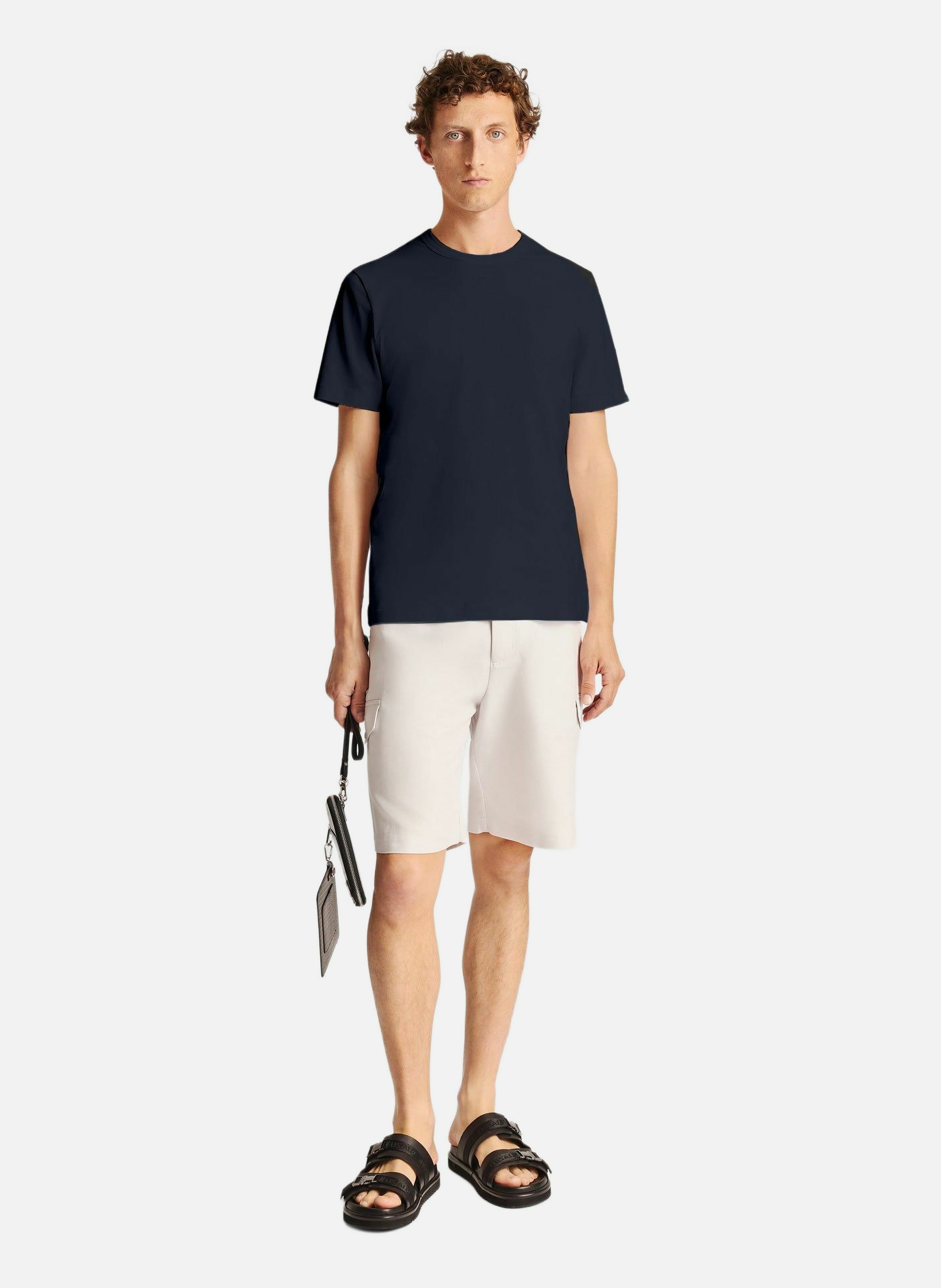 T-shirt riviere col rond coupe regular FUSALP Bleu