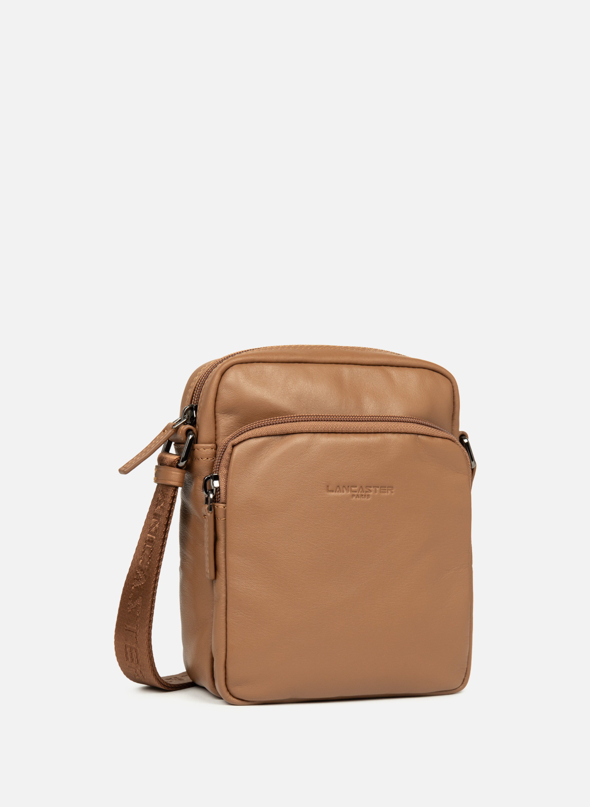 Small crossbody bag - Soft Vintage Homme LANCASTER Brown