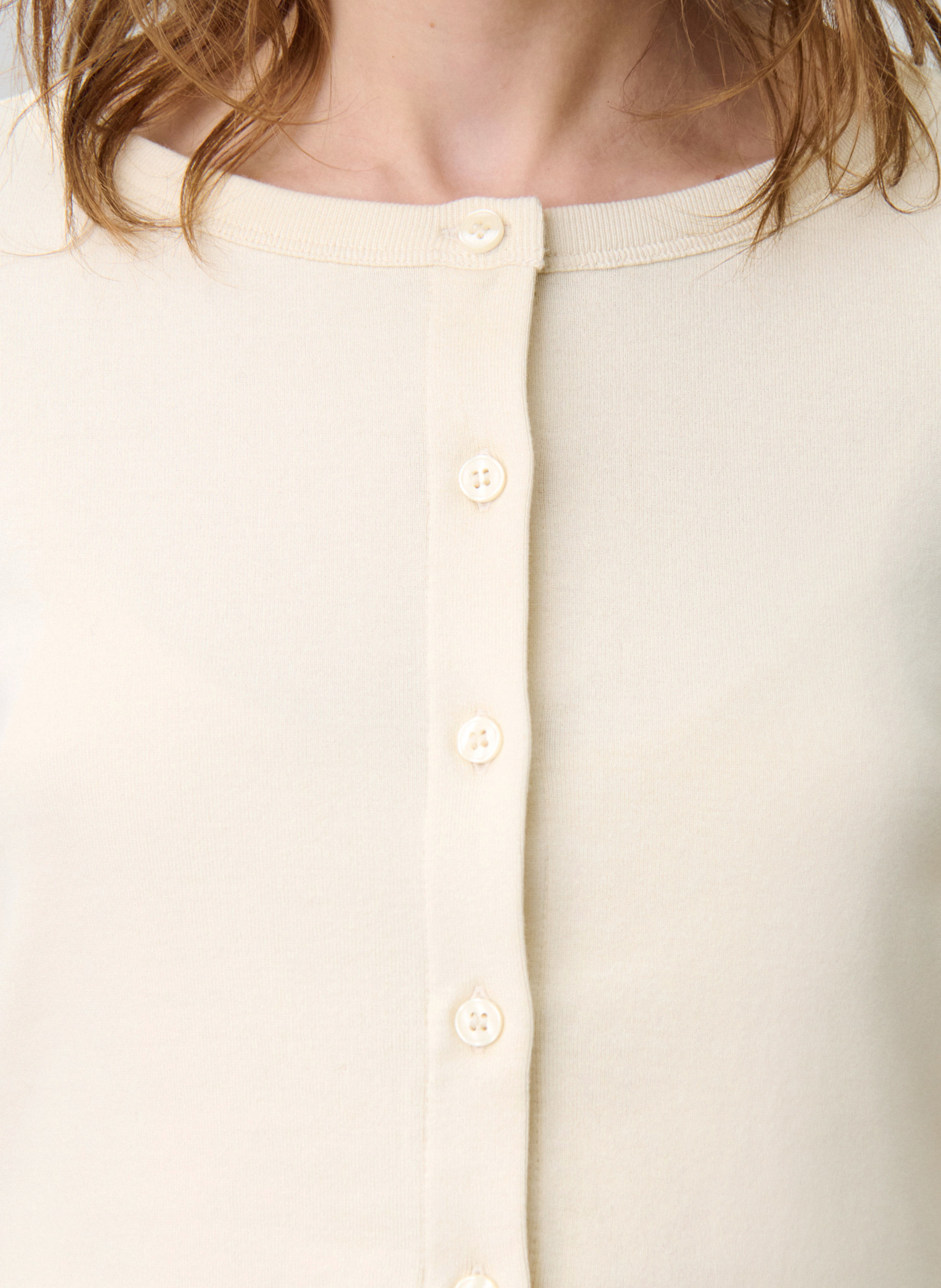 Set tee-shirt et cardigan en coton toel CLAUDIE PIERLOT Beige